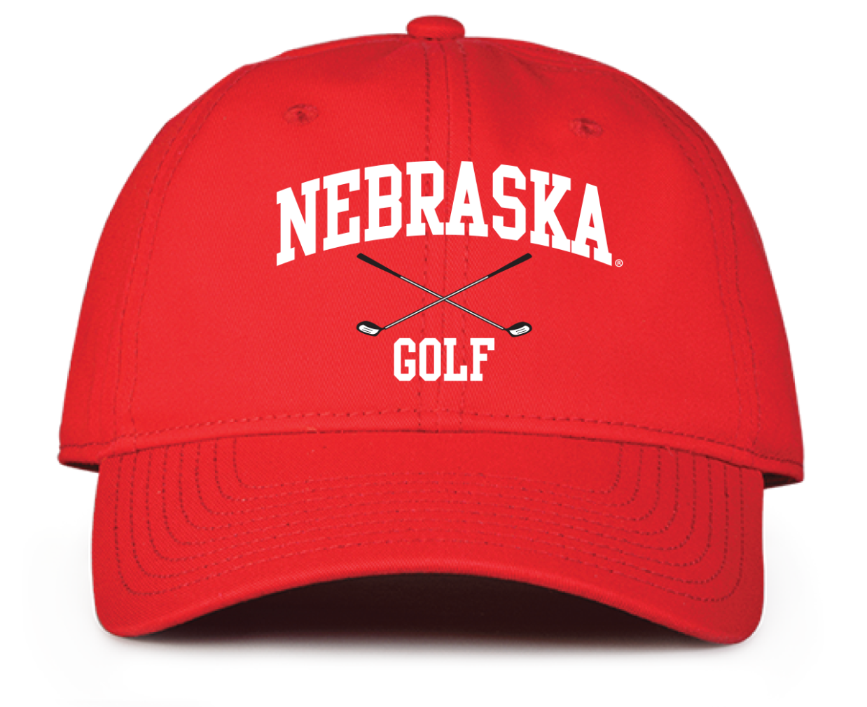 Red Golf Trucker Hat - Nebraska Cornhuskers
