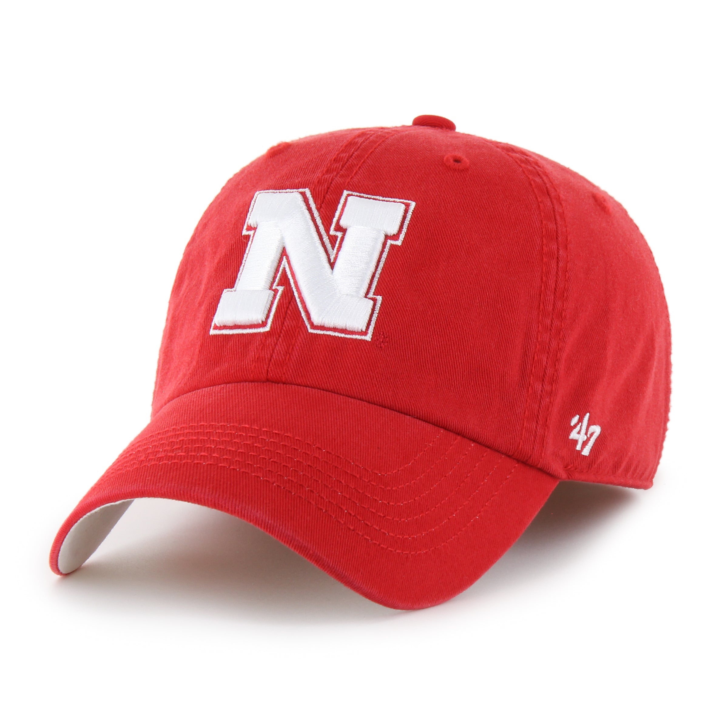 Red Herbie Classic '47 Franchise Hat, Curved Bill, Fitted - Nebraska Cornhuskers