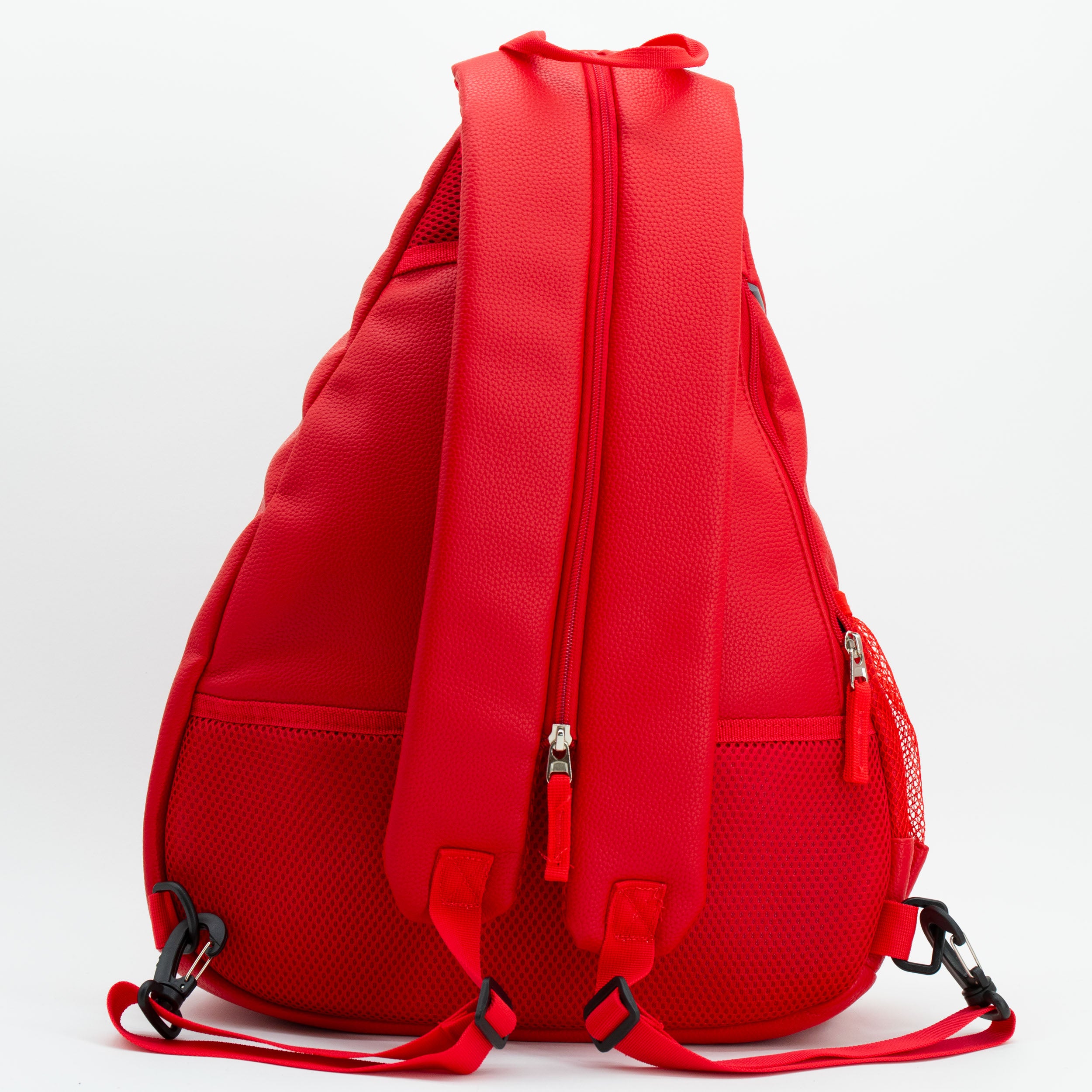 Red Leather Back Pack Nebraska Stripe - Nebraska Cornhuskers