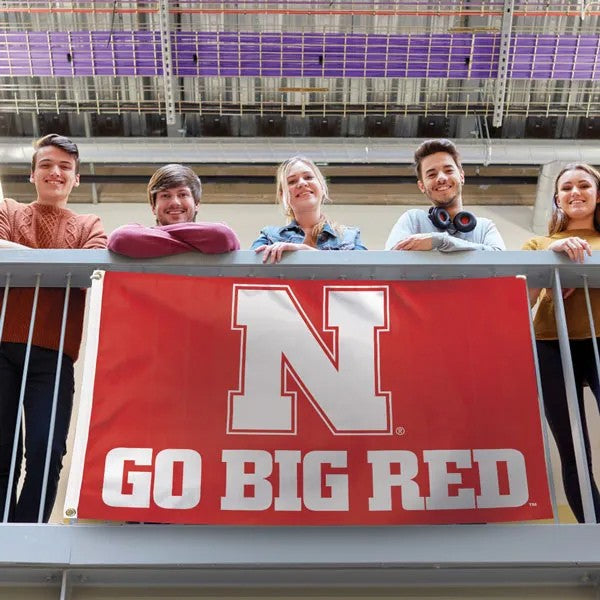 Red N Go Big Red - Deluxe Flag Single Sided Silk Screened 3ft x 5ft Nebraska Cornhuskers