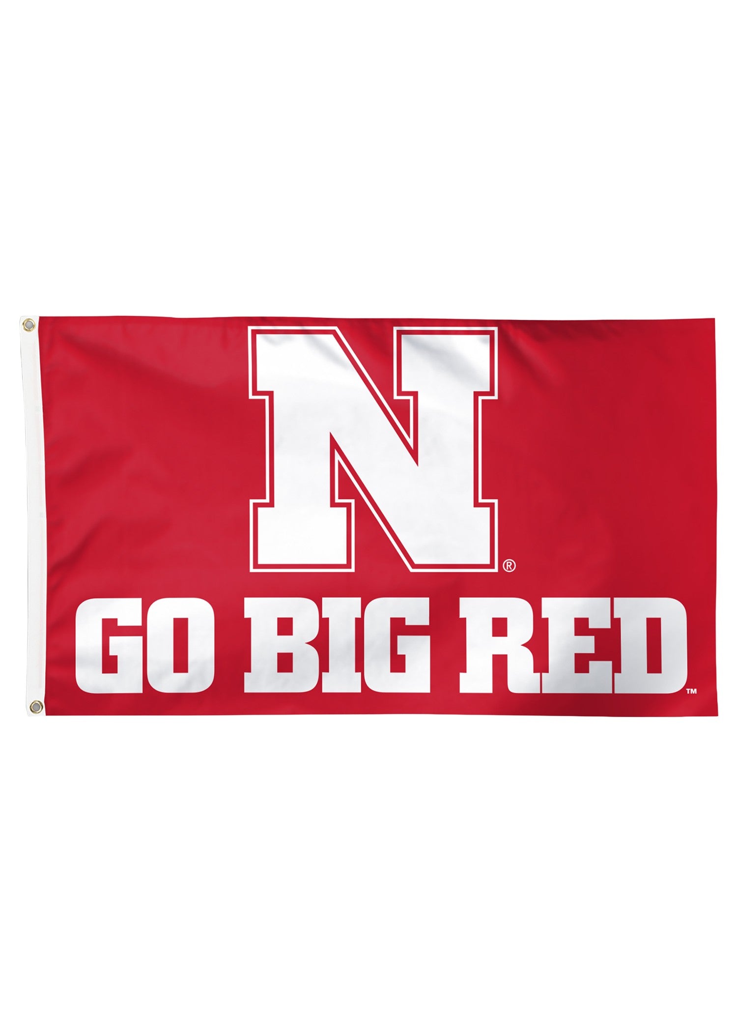 Red N Go Big Red - Deluxe Flag Single Sided Silk Screened 3ft x 5ft Nebraska Cornhuskers