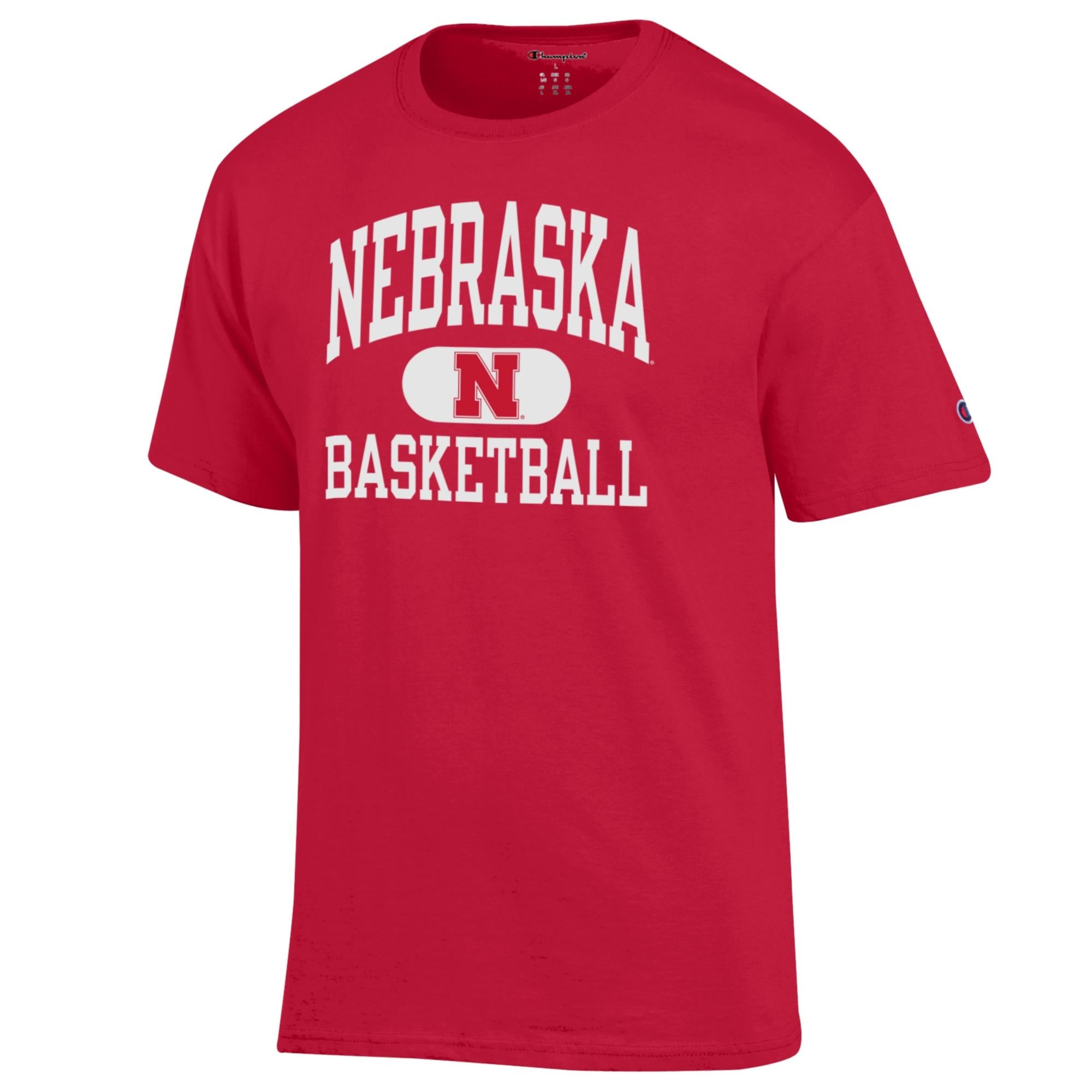 Red Nebraska N Basketball Tee - Nebraska Cornhuskers