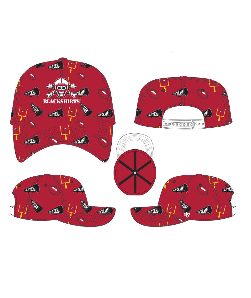 Youth Red Stomping Ground '47 Youth Clean Up Hat, Curved Bill, Snapback - Nebraska Cornhuskers