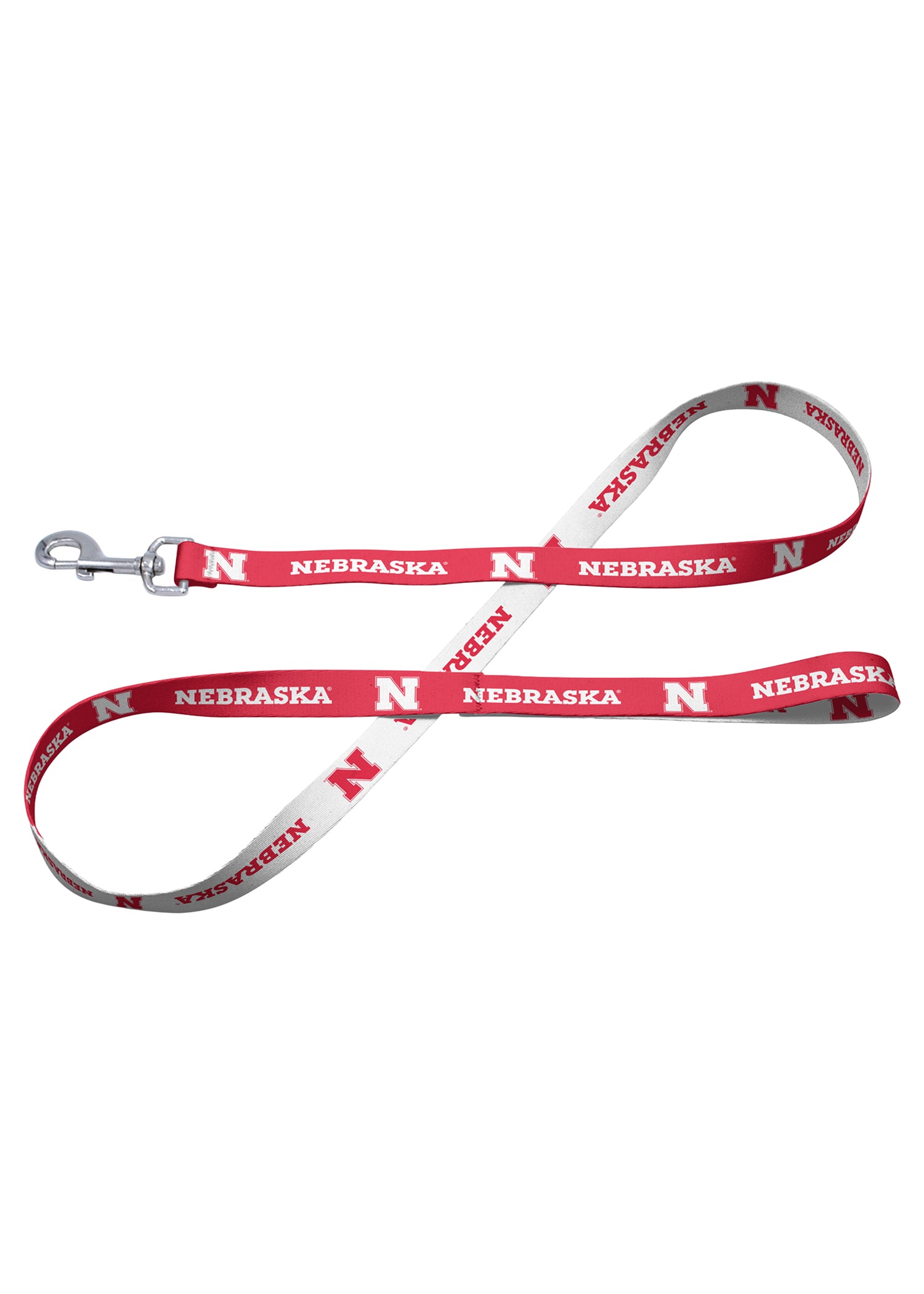 Red and White 5' Pet Leash - Nebraska Cornhuskers