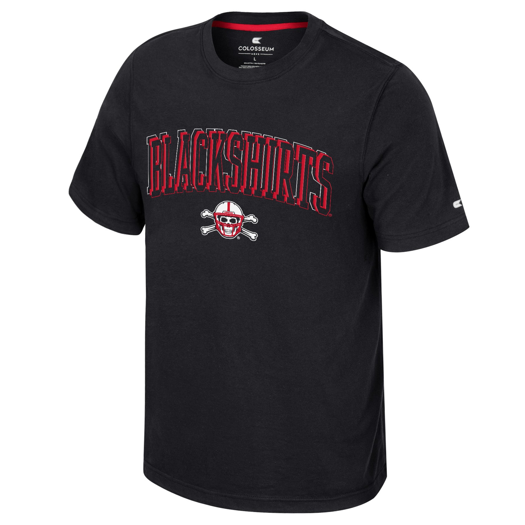 Richie Short Sleeve Tee in Black - Nebraska Cornhuskers