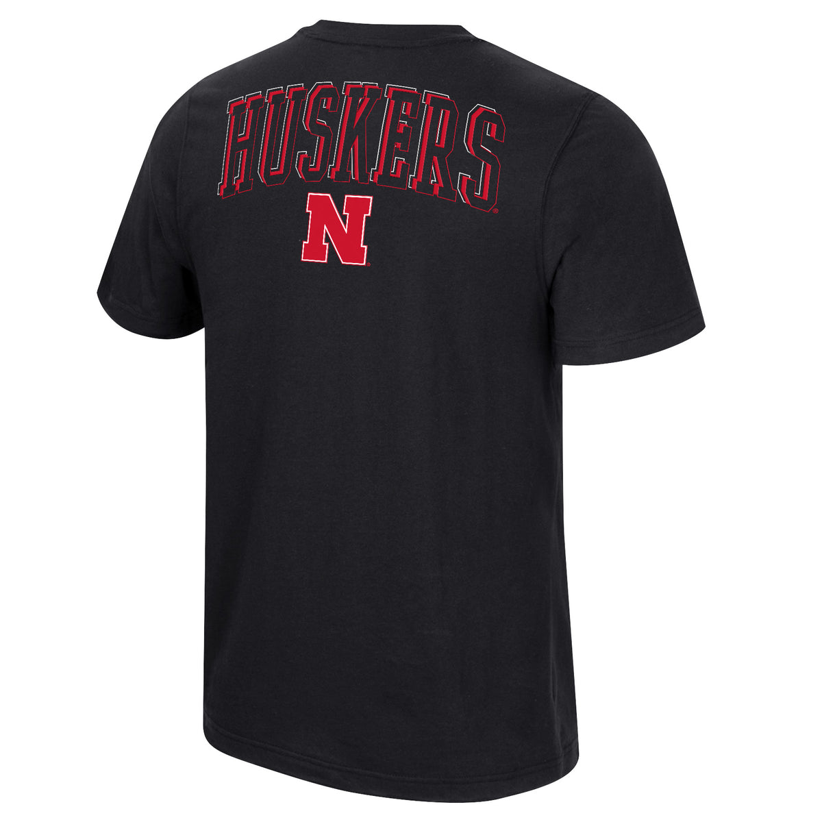 Richie Short Sleeve Tee in Charcoal - Nebraska Cornhuskers