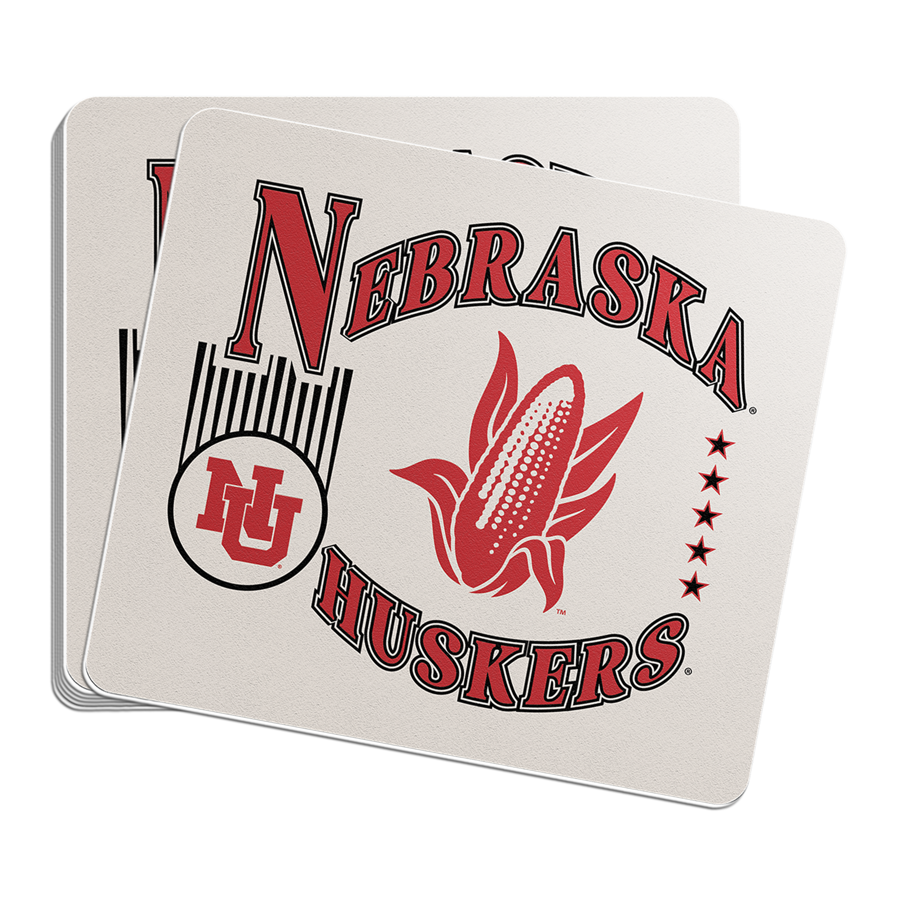 Rugged Vintage Corn NU Sticker - Large - Nebraska Cornhuskers