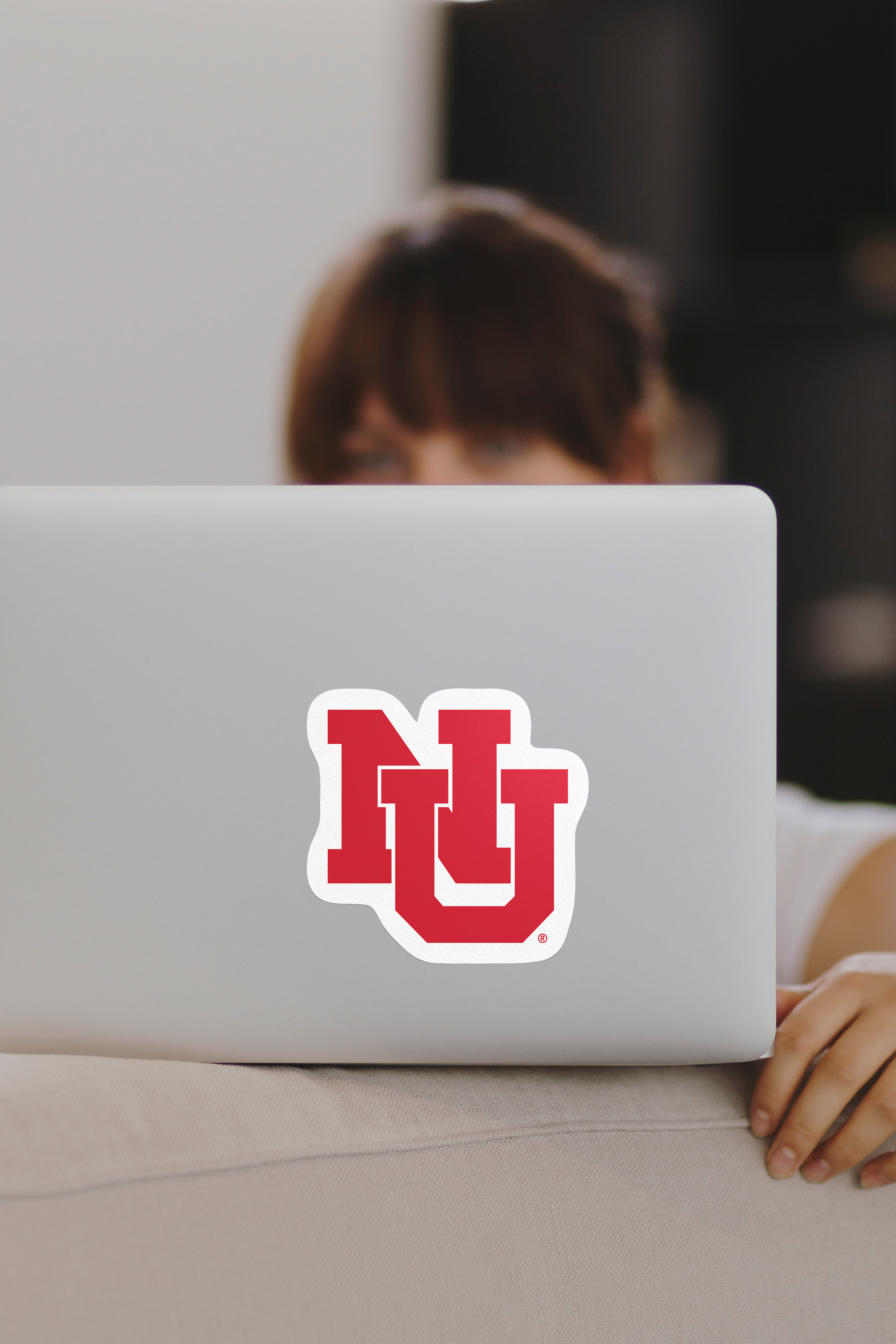 Rugged NU Sticker - Medium - Nebraska Cornhuskers