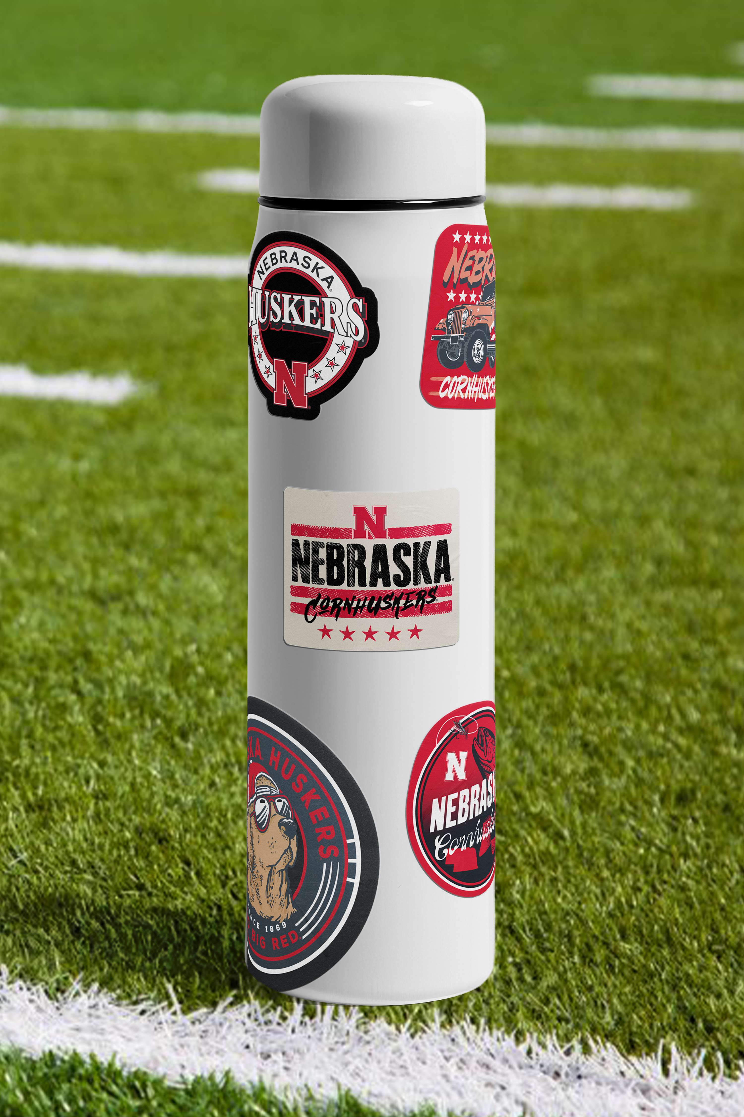 Rugged Tactical Sticker - Medium - Nebraska Cornhuskers