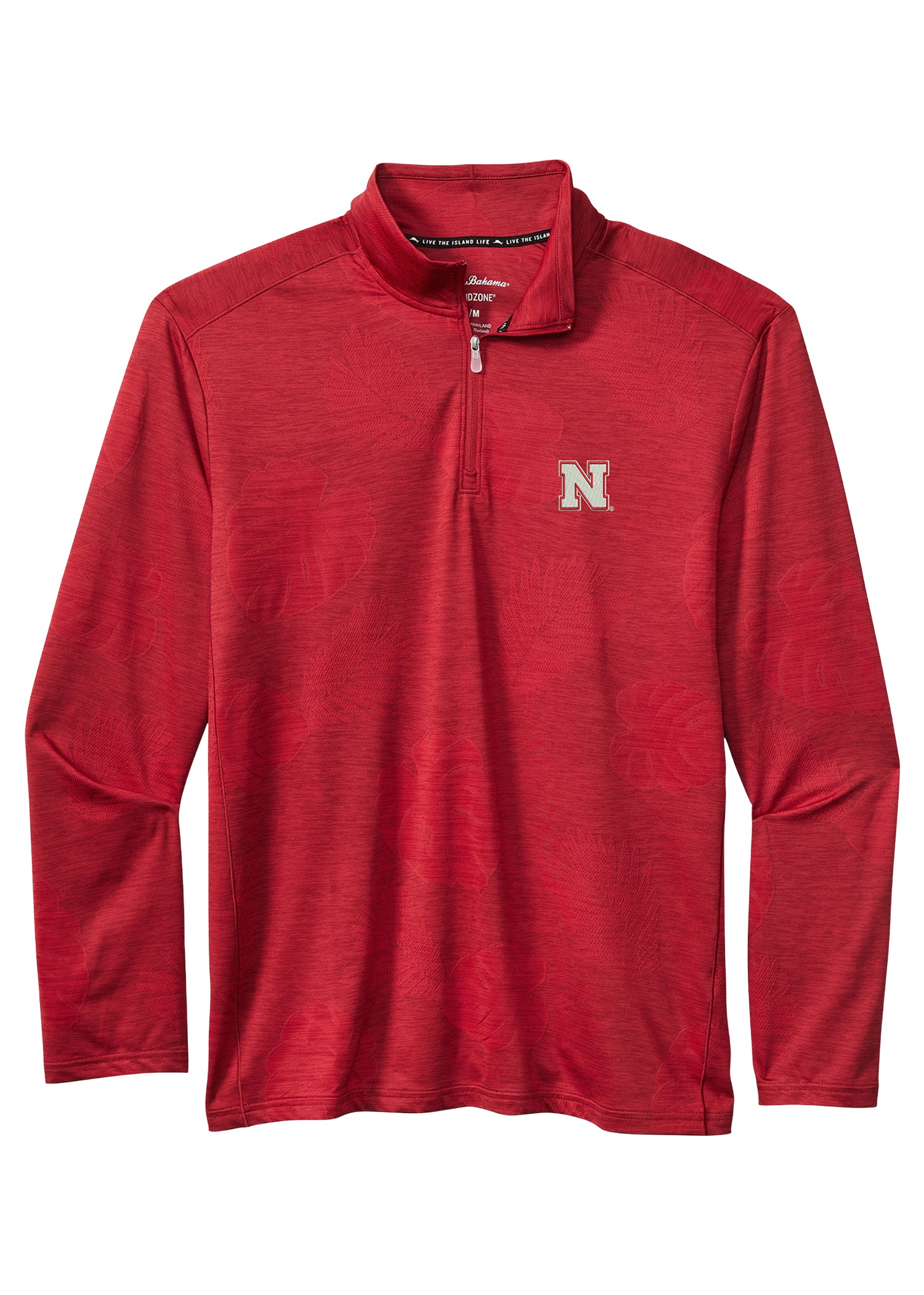 Tommy Bahama Nebraska Huskers Delray Frond Half Zip