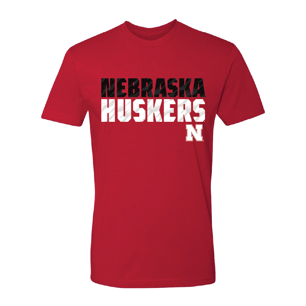 Nebraska Huskers Block Red Tee - Nebraska Cornhuskers