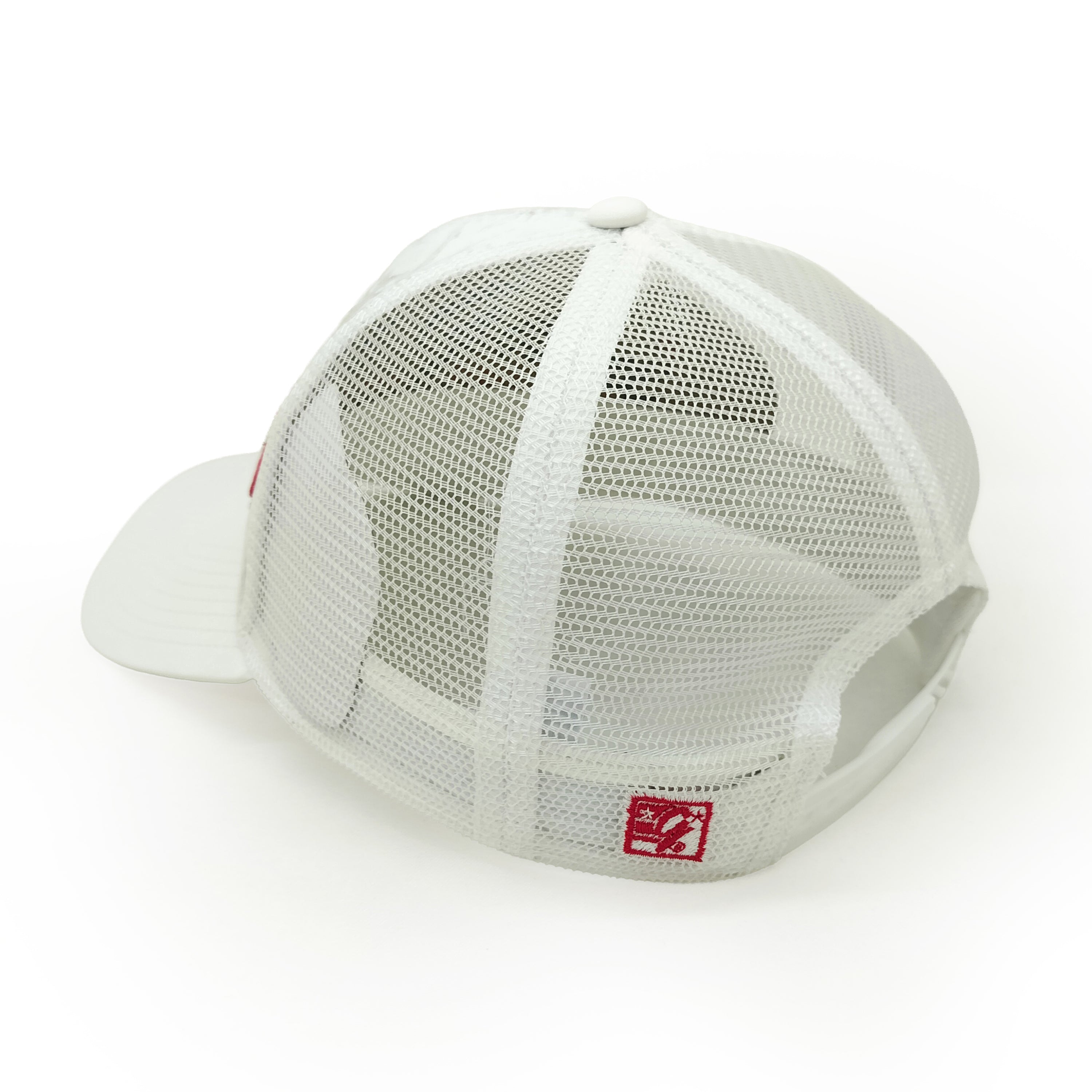 Sublimated Performance Trucker White Camo Hat, Curved Bill, Snapback - Nebraska Cornhuskers