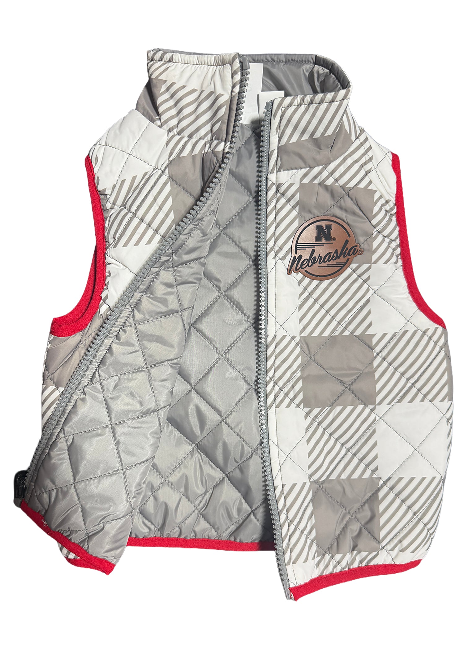 Toddler Girls Reversible Vest - Garb Nebraska Cornhuskers