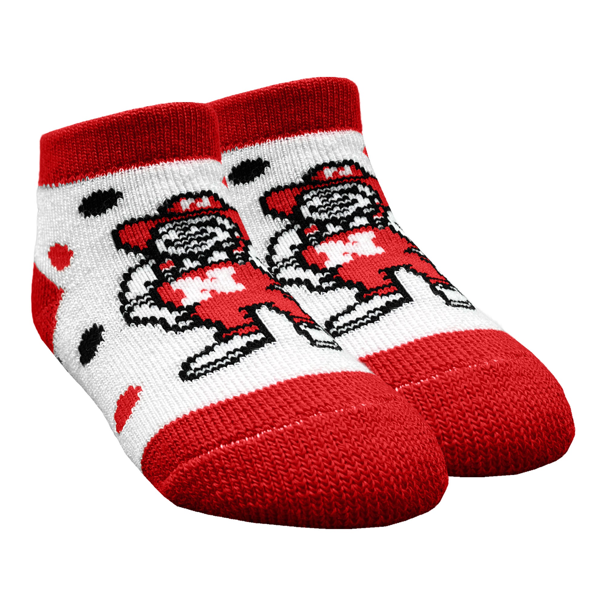 Infant Herbie Socks - Nebraska Cornhuskers