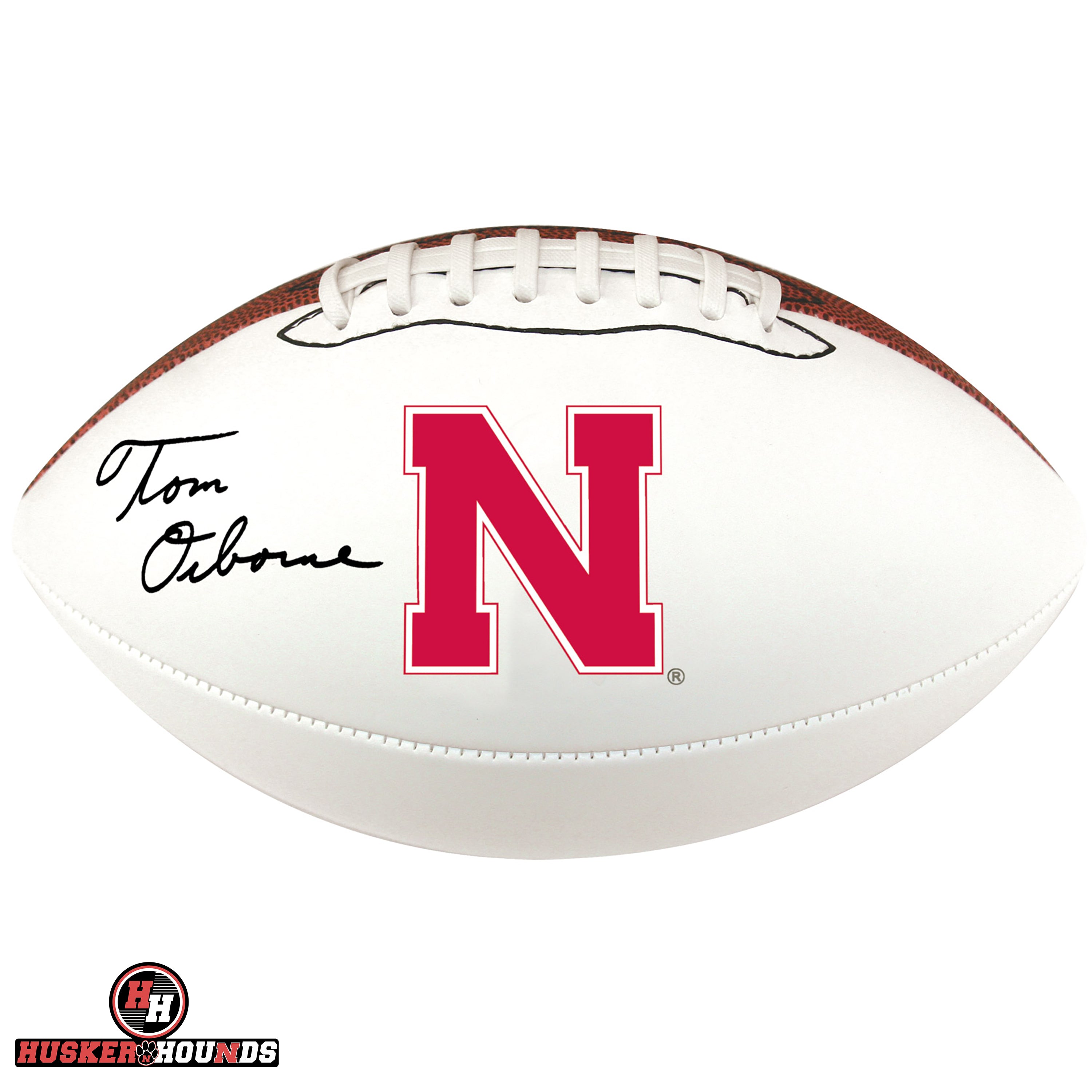 Tom Osborne Signed Autographed Official Football - Nebraska Cornhuskers