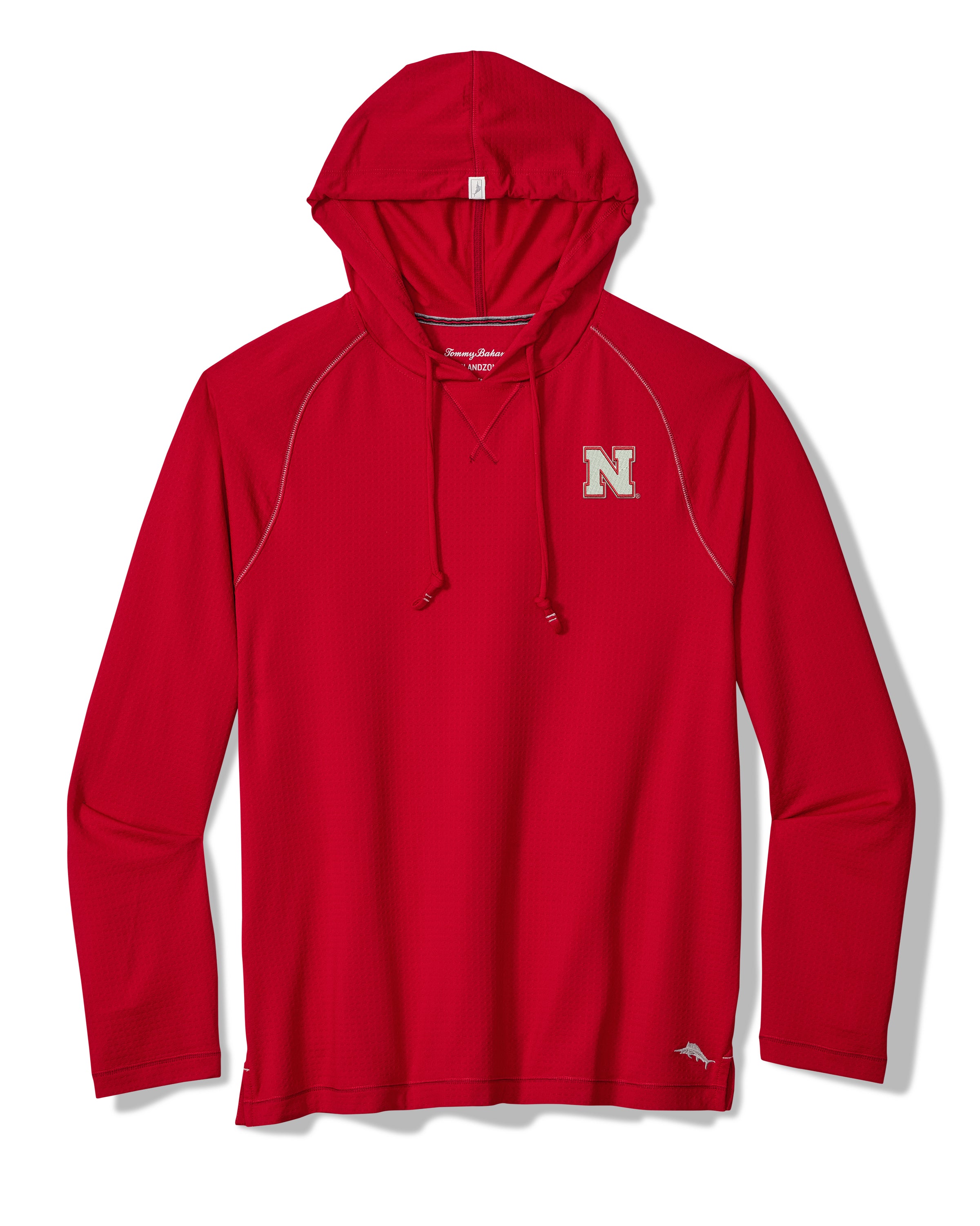 Tommy Bahama Nebraska Huskers Sunset Rally Hoodie in Chili Pepper