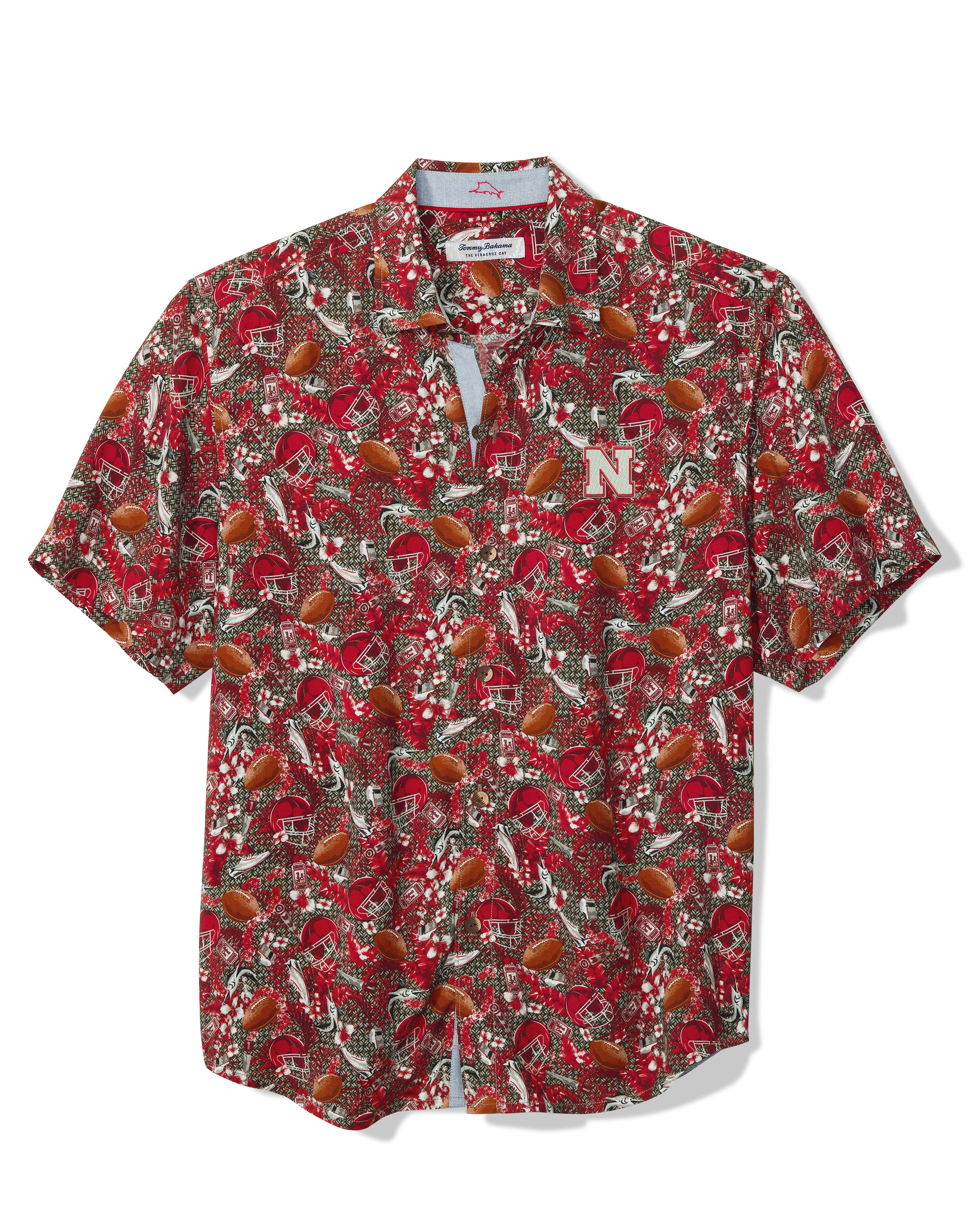 Tommy Bahama Nebraska Huskers Veracruz Cay Turf Toss-Up in Chili Pepper