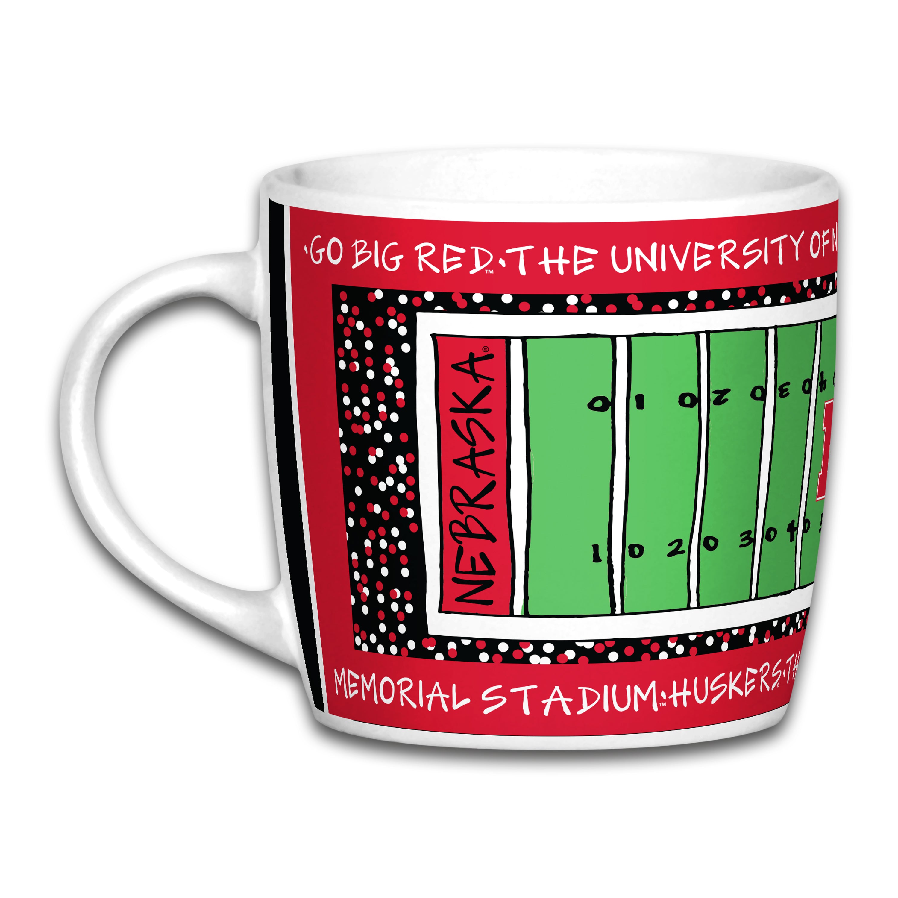 Traditions Field 18oz Mug - Nebraska Cornhuskers