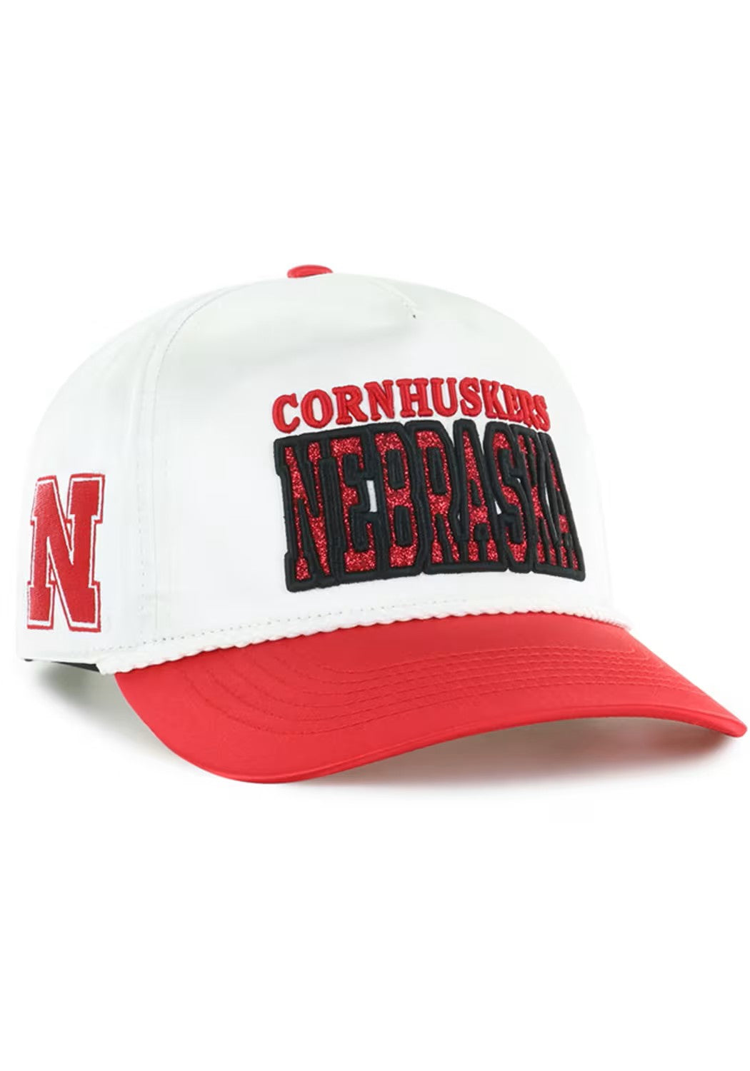 Trendy Block Hitch Satin Hat, Pre-Curved Bill, Snapback - Nebraska Cornhuskers