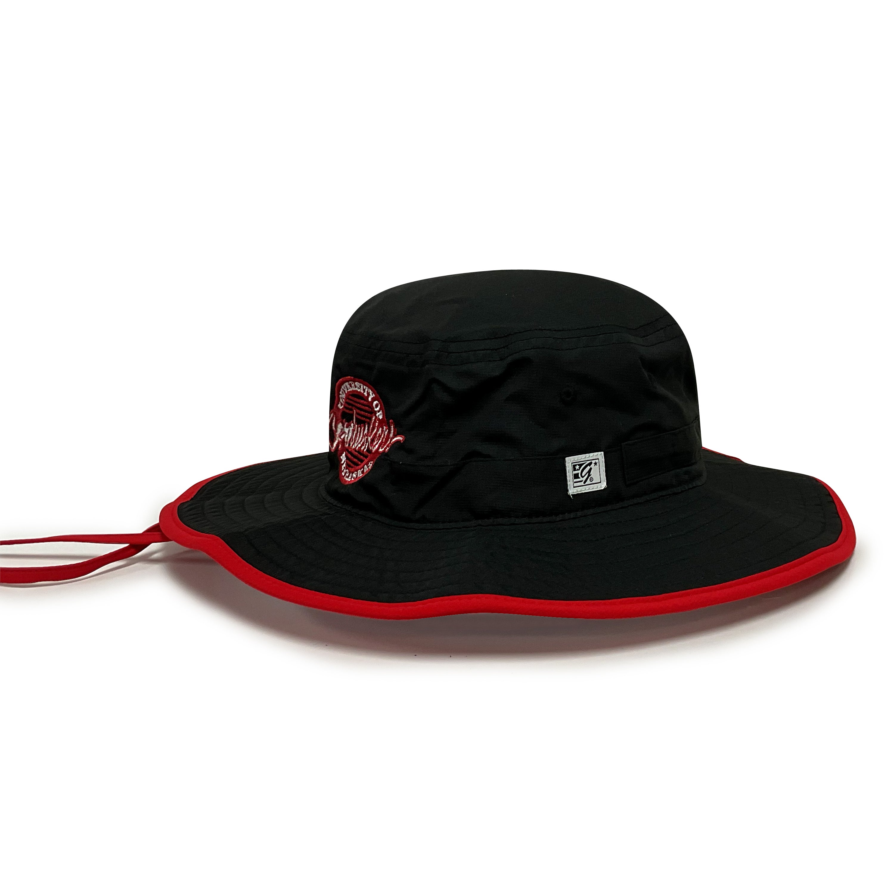 Ultralight Boonie in Black Bucket Hat - Nebraska Cornhuskers