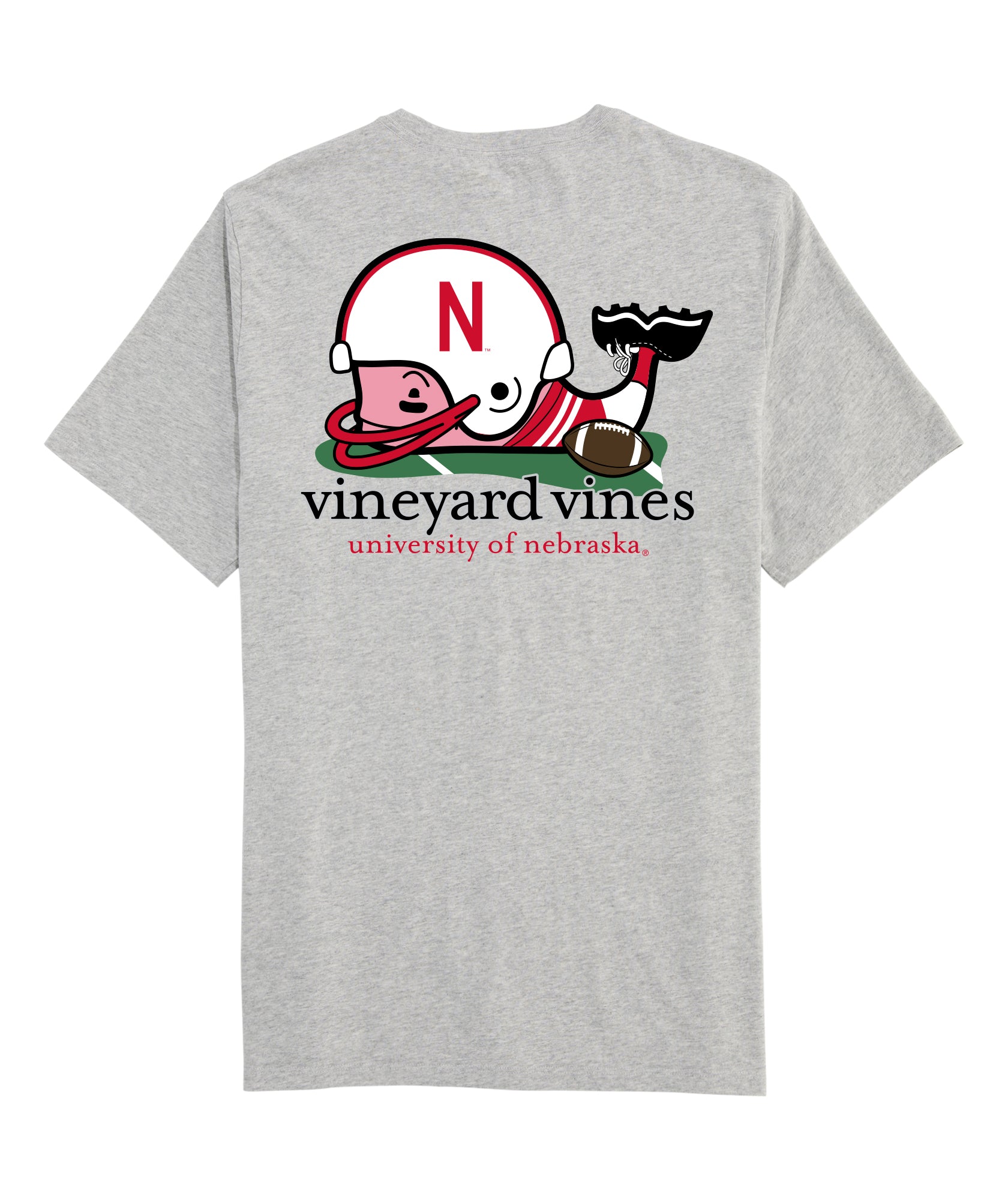 Vineyard Vines Short Sleeve Whale Tee - Nebraska Cornhuskers