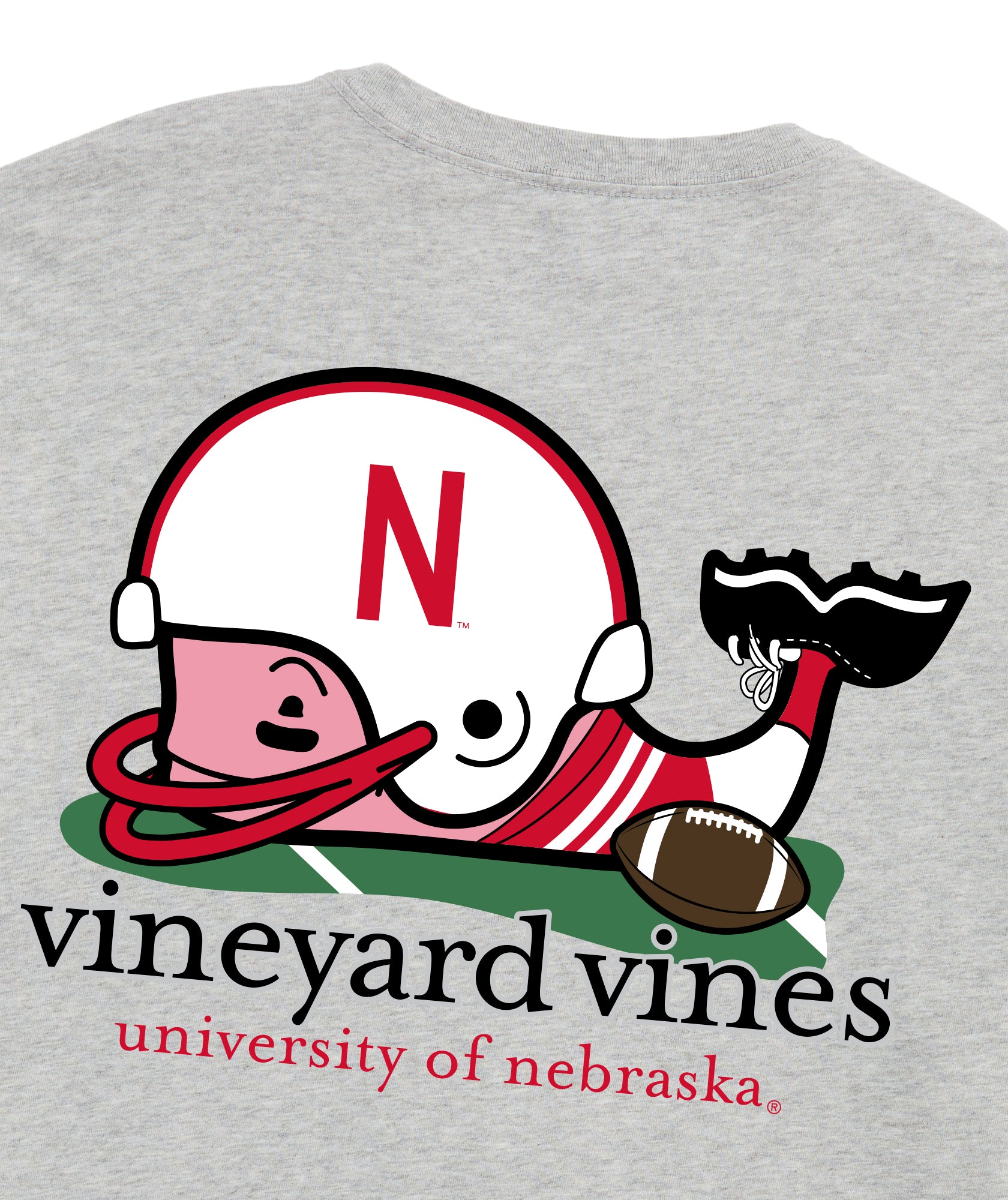 Vineyard Vines Short Sleeve Whale Tee - Nebraska Cornhuskers