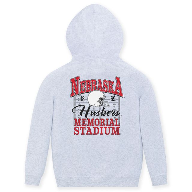 ZooZatZ Kids Girls' Nebraska Cornhuskers Helmet Hoodie - Grey
