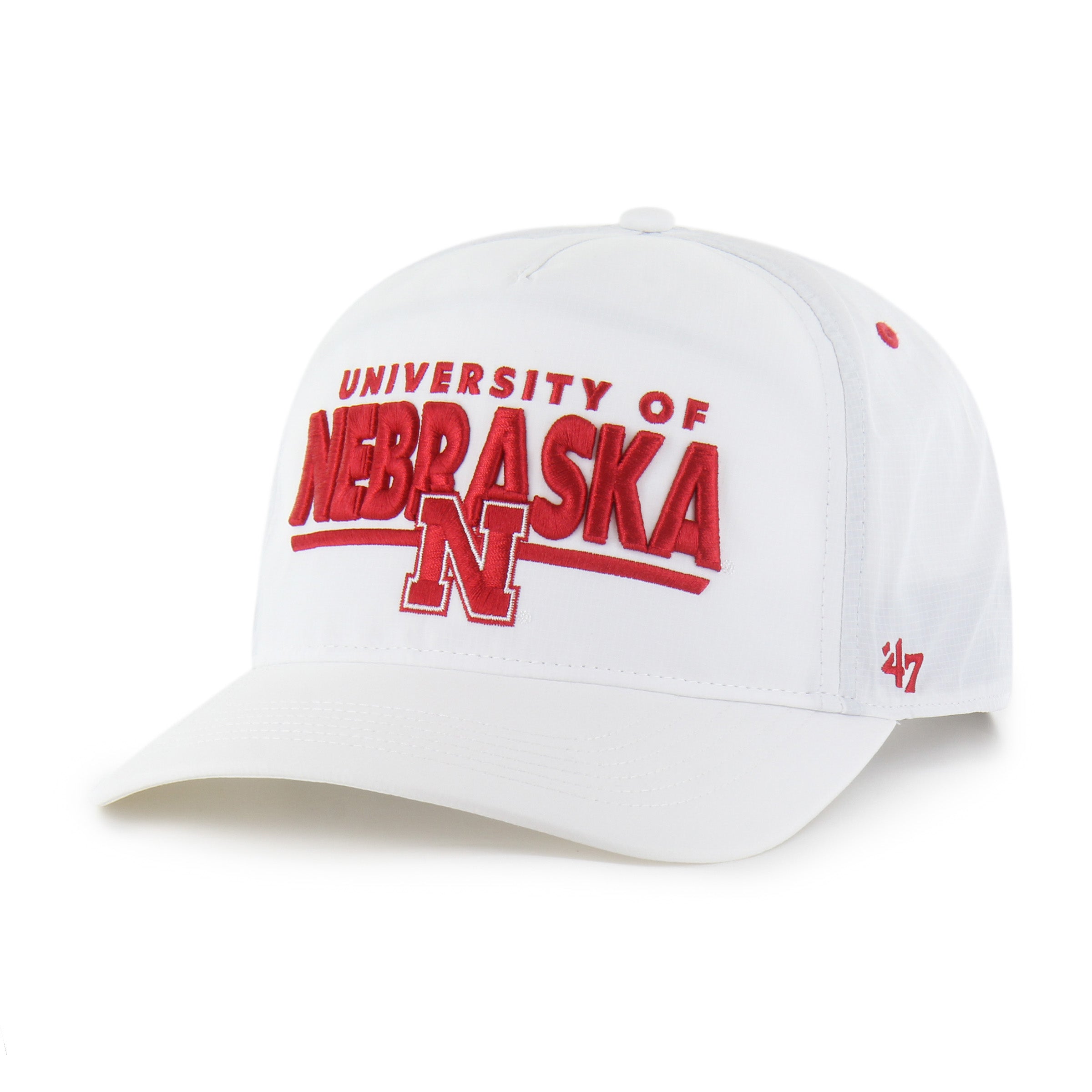 White Brrr Expressway '47 Hitch Hat, Curved Bill, Snapback - Nebraska Cornhuskers