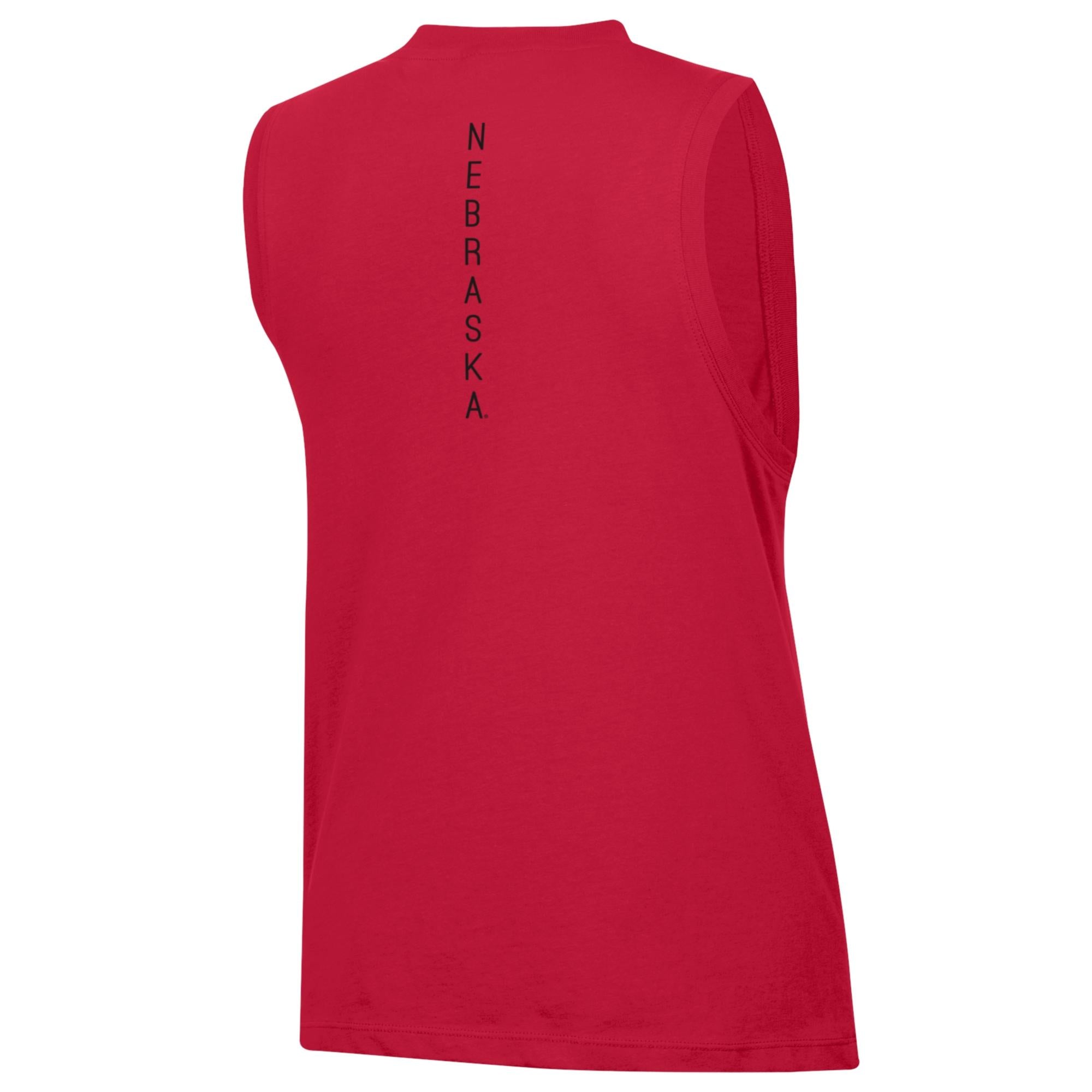 Women's Core Muscle Tank in Red - Nebraska Cornhuskers