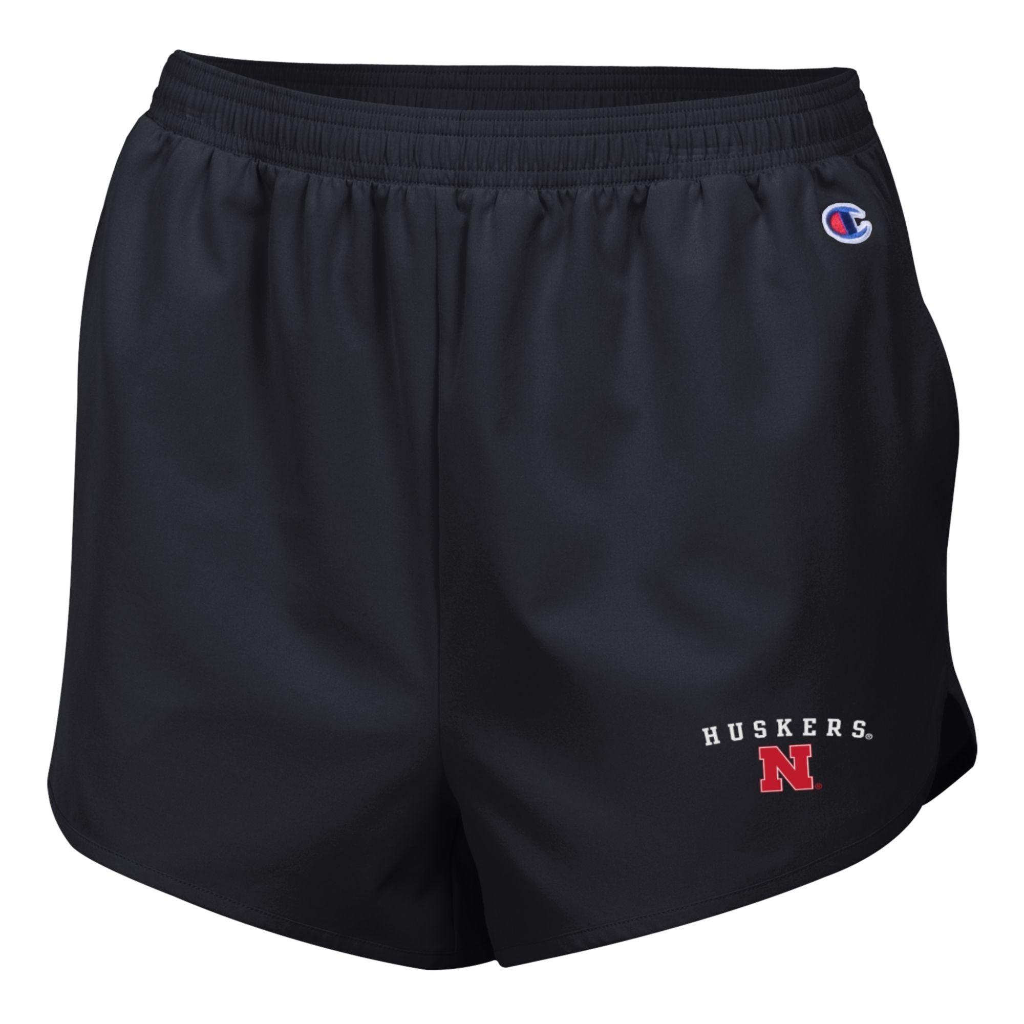 Women's Woven Short in Black - Nebraska Cornhuskers