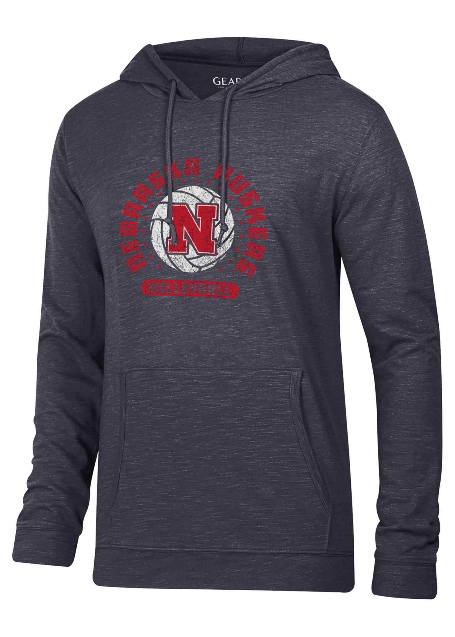 Nebraska Huskers Volleyball Grey Unisex Hoodie