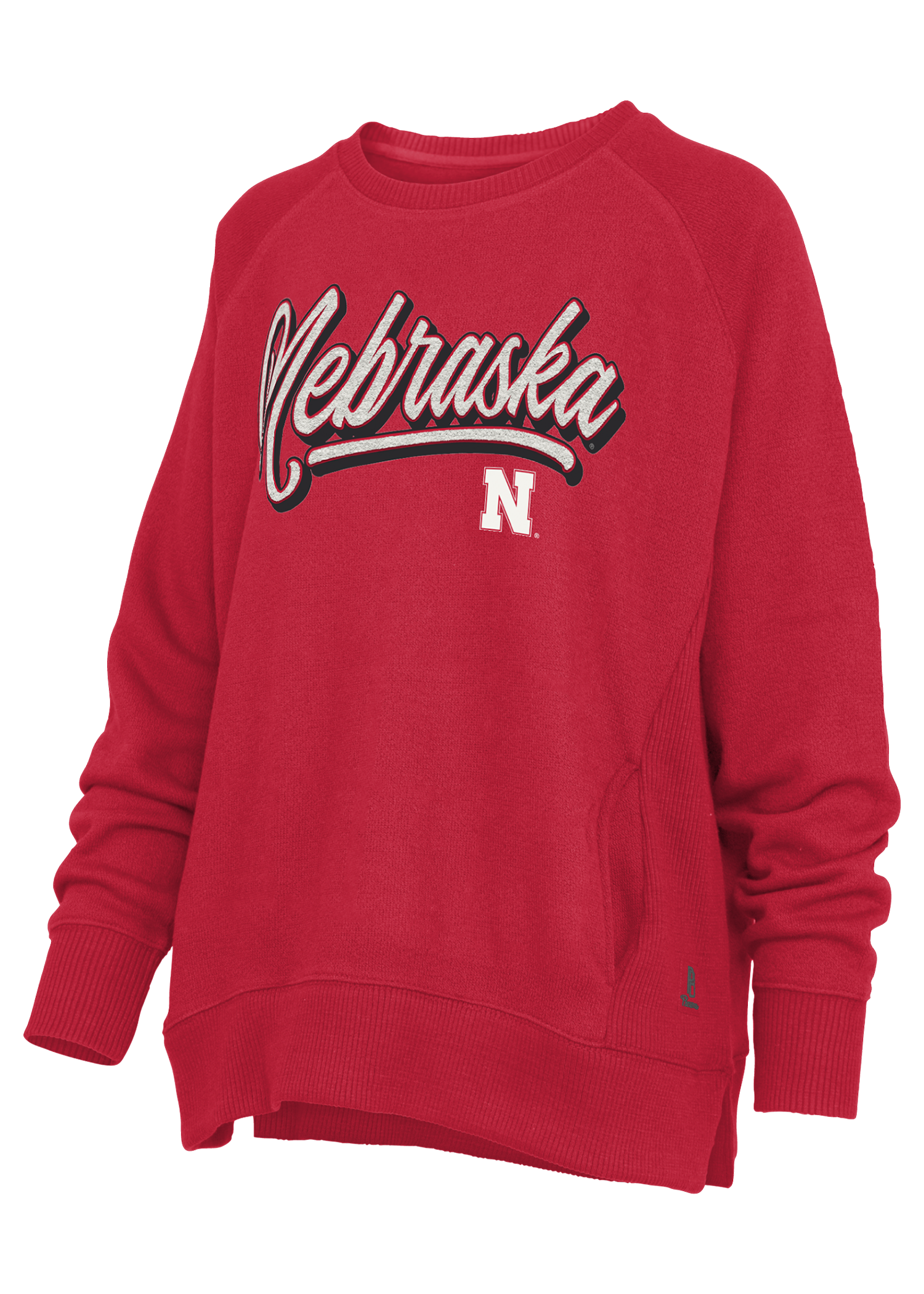 Women's Nebraska Huskers Harlow Chenille Sweater Fleece Sweatshirt