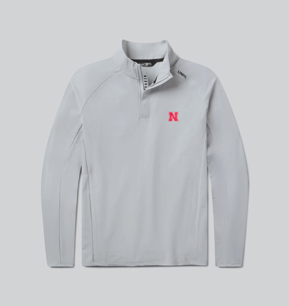 UNRL Highlands Quarter Zip in Mist - Nebraska Cornhuskers