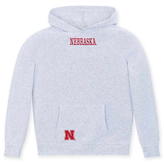 ZooZatZ Kids Girls' Nebraska Cornhuskers Helmet Hoodie - Grey
