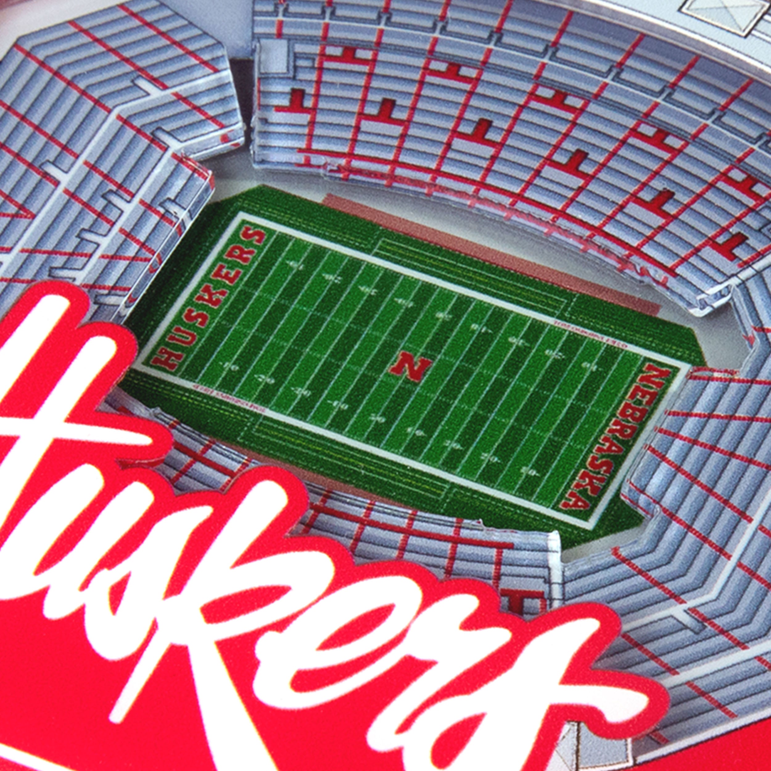 Stadiumview 3D Fan Cribbage - Nebraska Cornhuskers