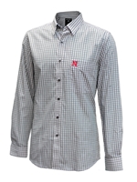 husker button down shirt