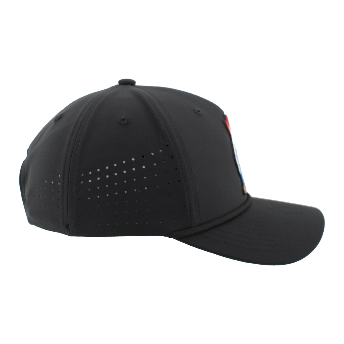 Rubber Full Color Herbie Patch Rope Hat, Pre-Curved Bill, Snapback - Nebraska Cornhuskers