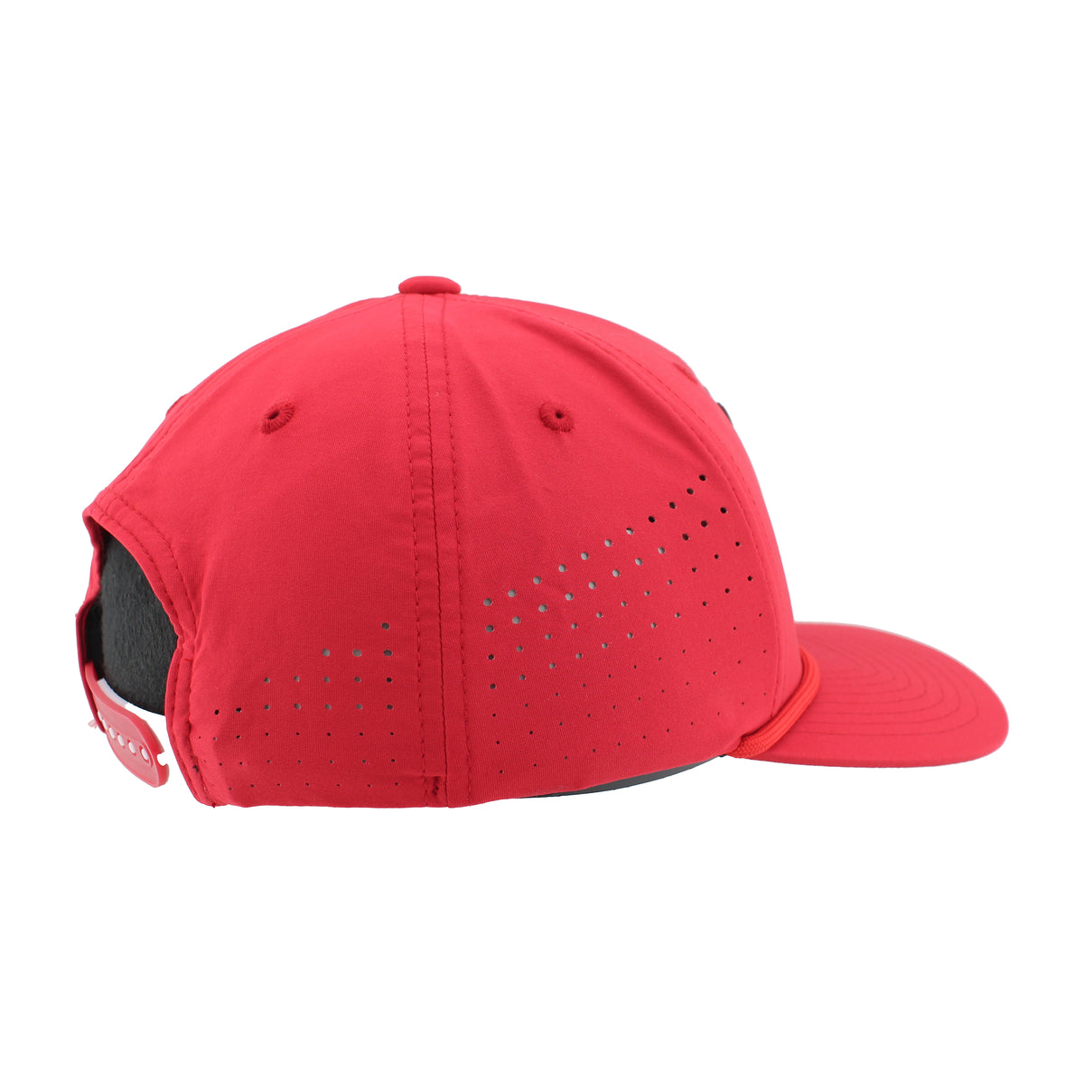 Rubber Red Herbie Patch Rope Hat, Pre-Curved Bill, Snapback - Nebraska Cornhuskers
