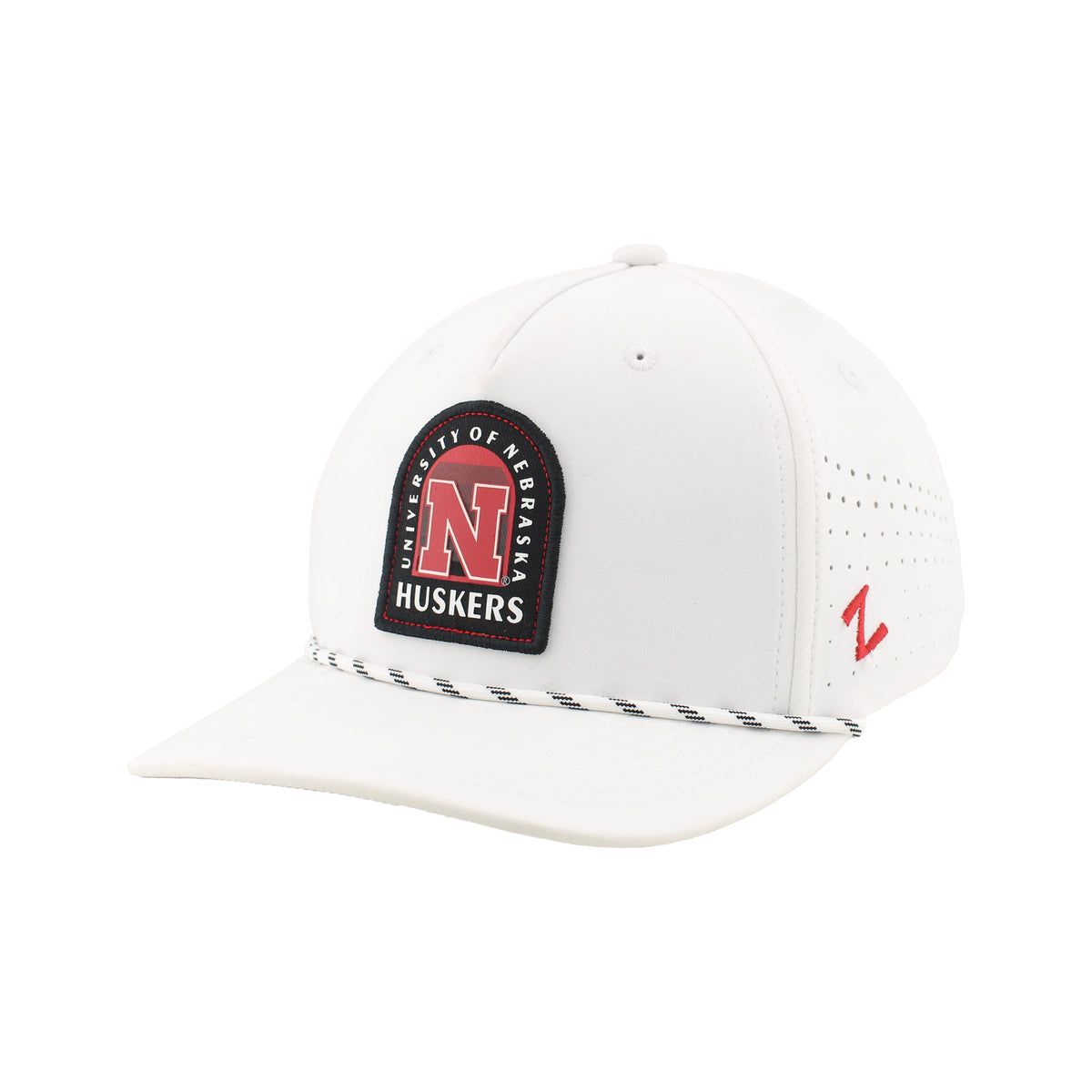 Birdie Patch Rope Hat, Pre-Curved Bill, Snapback - Nebraska Cornhuskers