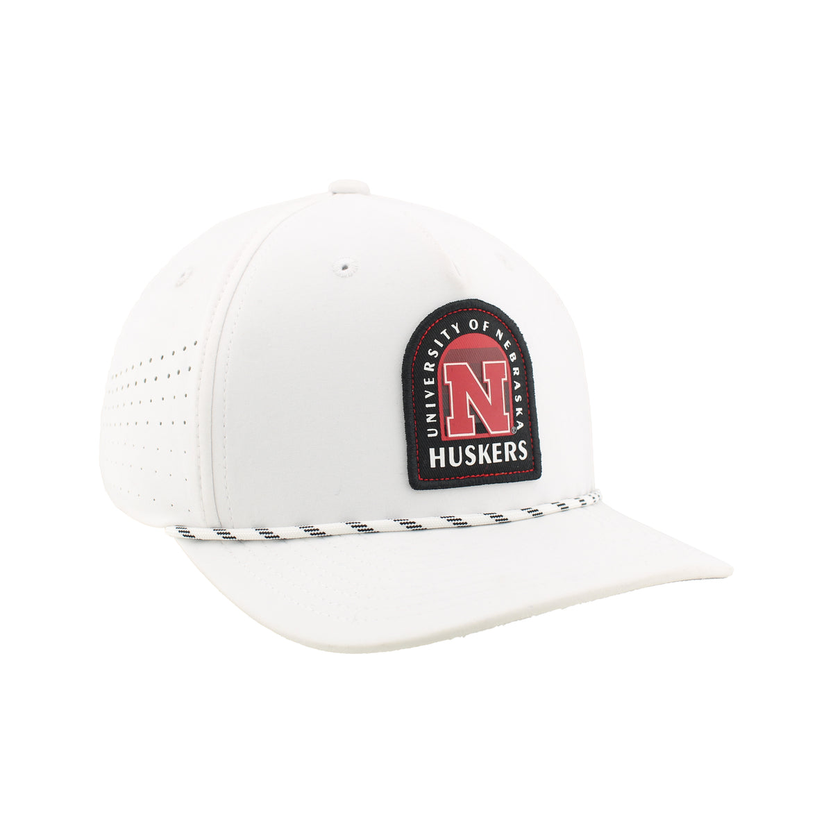 Birdie Patch Rope Hat, Pre-Curved Bill, Snapback - Nebraska Cornhuskers