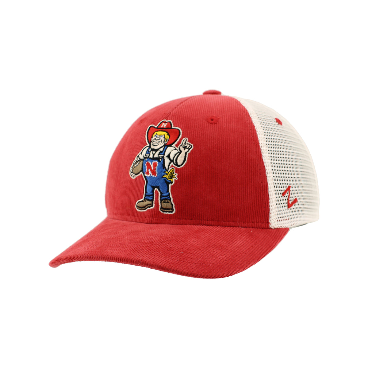 Corduroy Herbie Trucker Hat, Pre-Curved Bill, Snapback - Nebraska Cornhuskers