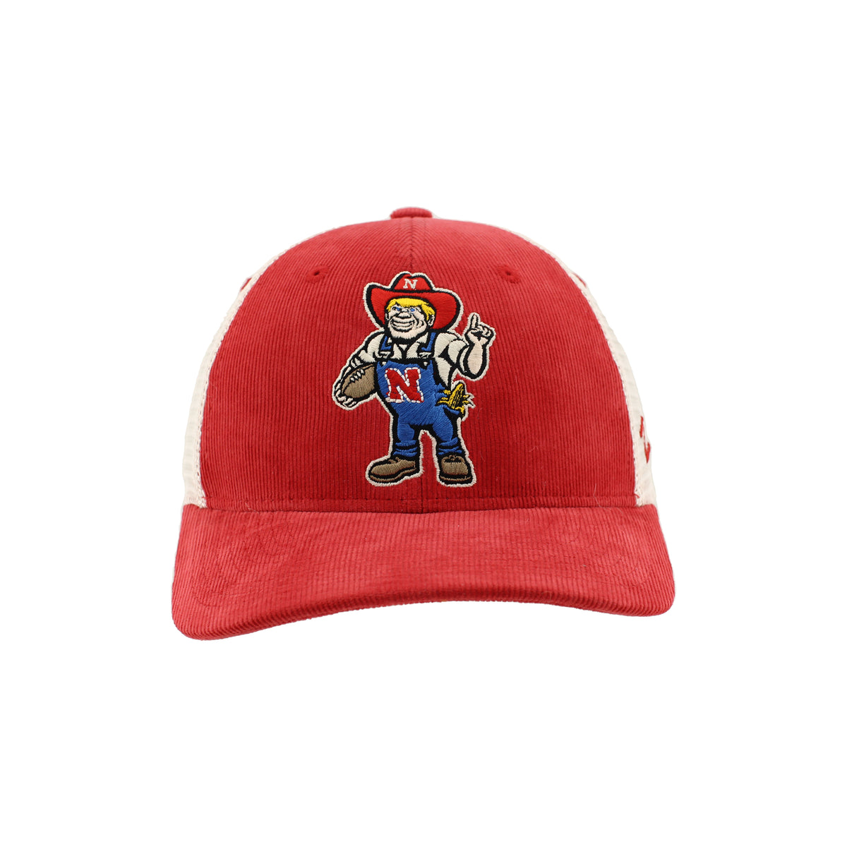 Corduroy Herbie Trucker Hat, Pre-Curved Bill, Snapback - Nebraska Cornhuskers