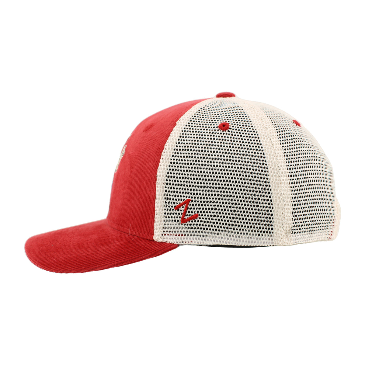 Corduroy Herbie Trucker Hat, Pre-Curved Bill, Snapback - Nebraska Cornhuskers