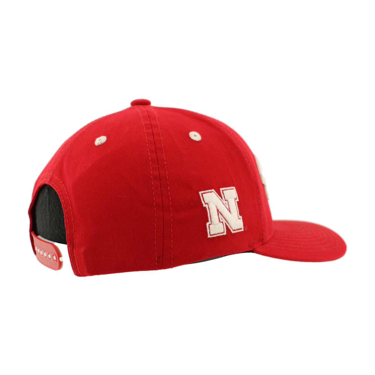 Twill Embroidered Huskers Cotton Hat, Pre-Curved Bill, Snapback - Nebraska Cornhuskers