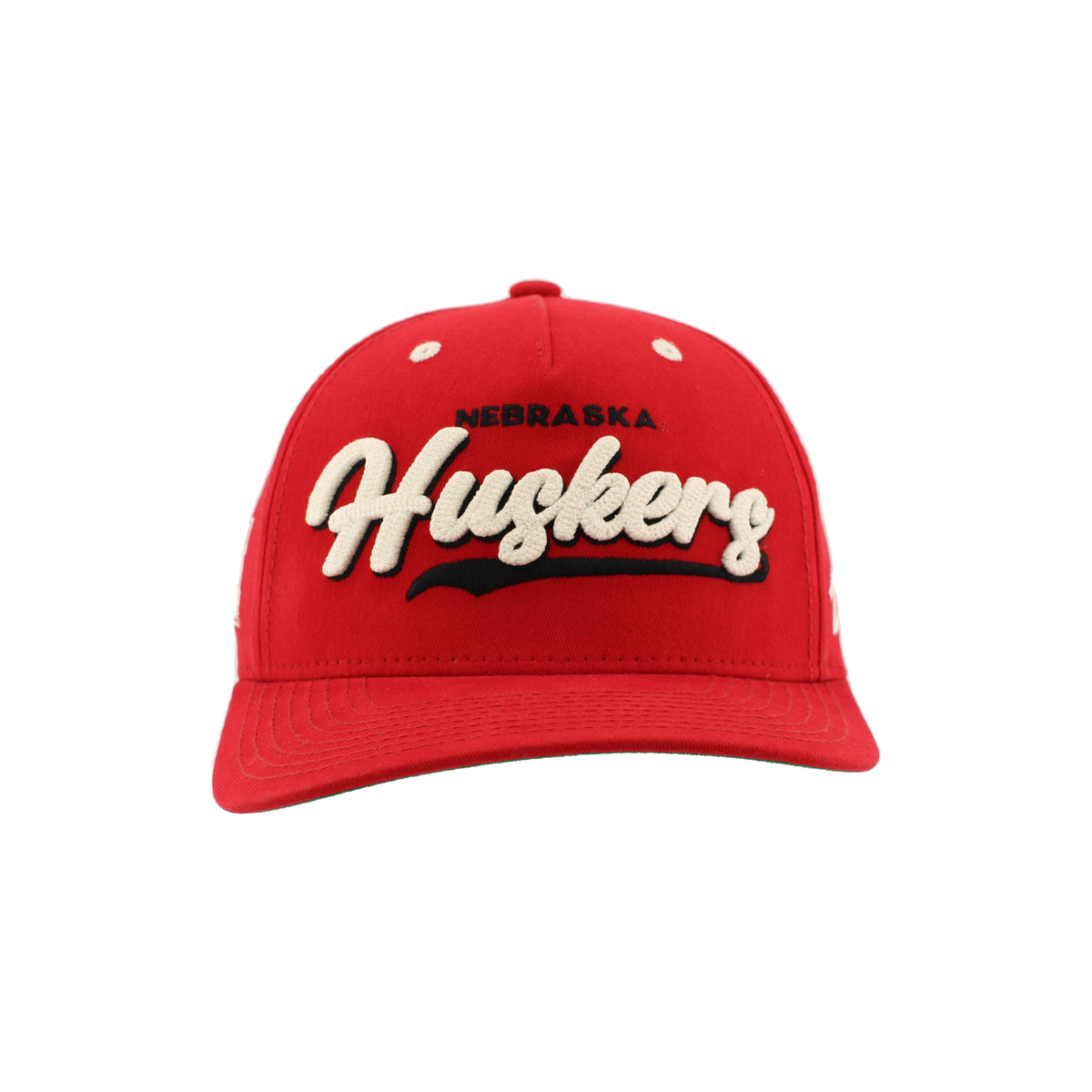Twill Embroidered Huskers Cotton Hat, Pre-Curved Bill, Snapback - Nebraska Cornhuskers
