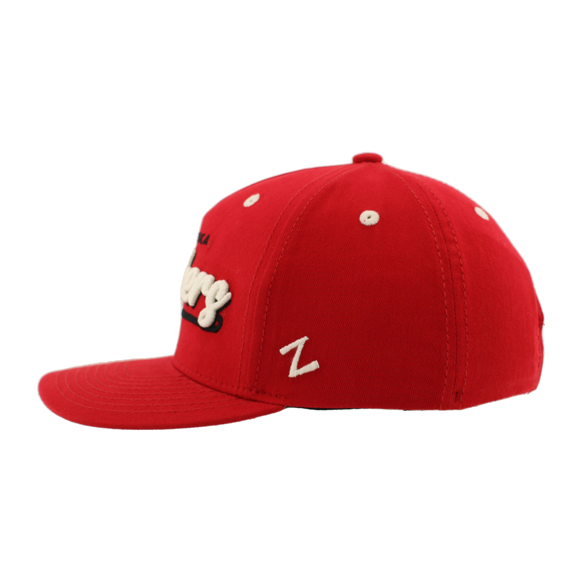 Twill Embroidered Huskers Cotton Hat, Pre-Curved Bill, Snapback - Nebraska Cornhuskers