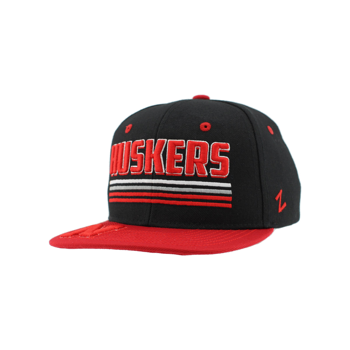 YOUTH Zephyr Huskers Hat, Flat Bill, Snapback - Nebraska Cornhuskers