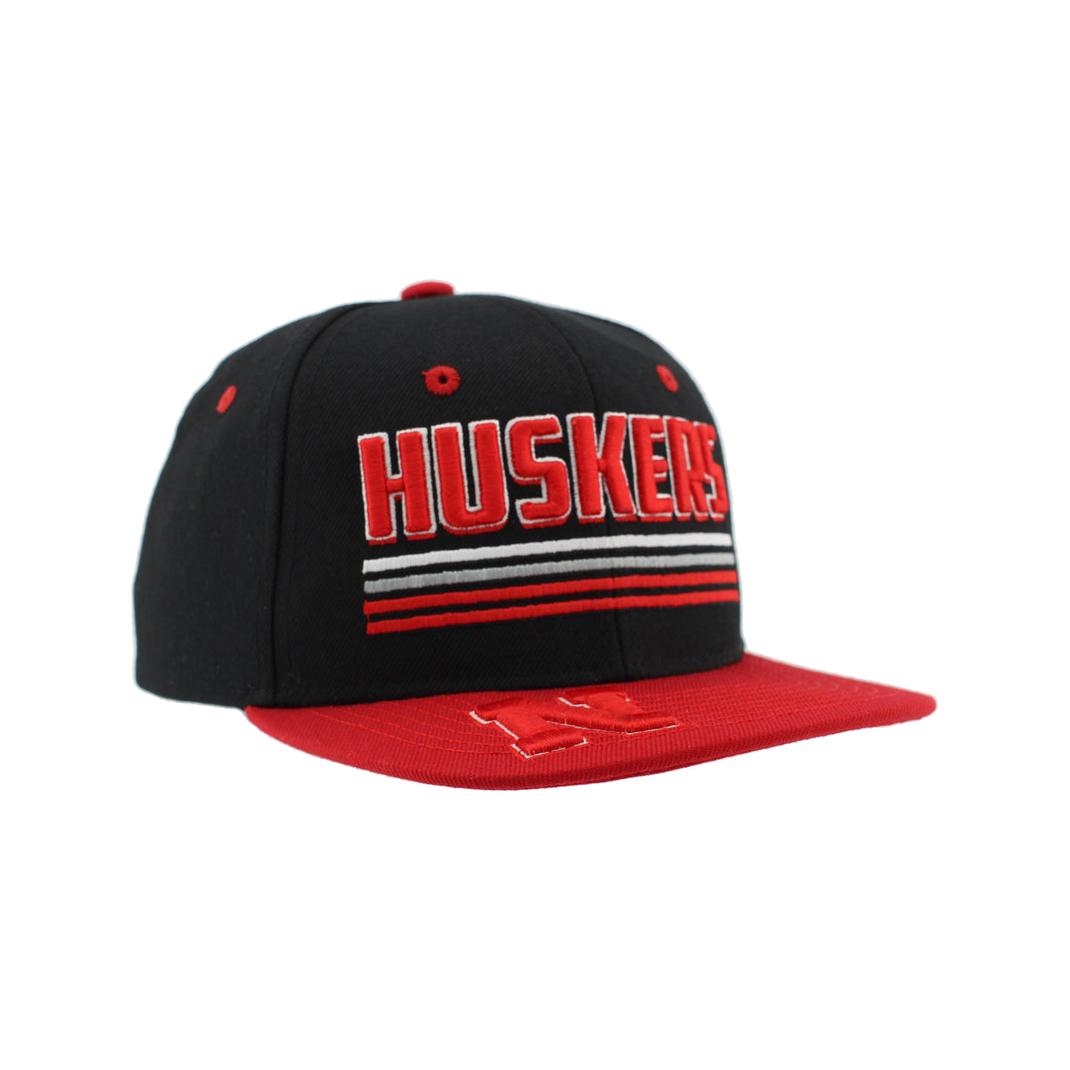 YOUTH Zephyr Huskers Hat, Flat Bill, Snapback - Nebraska Cornhuskers