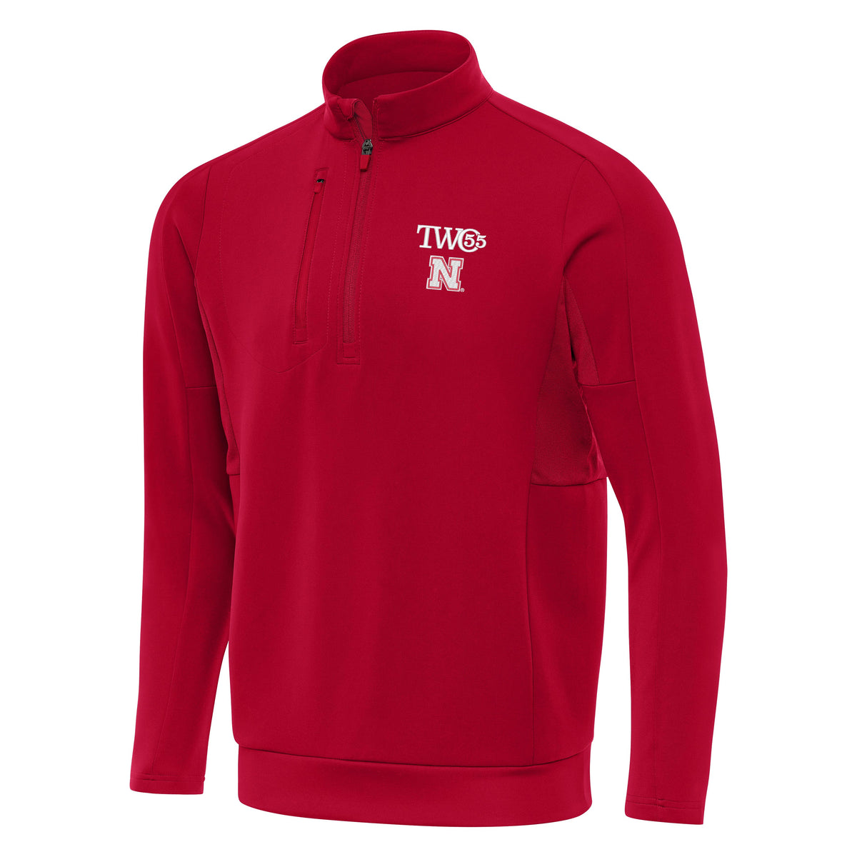TWO55 Antigua Tom Osborne Red 1/4 Zip - Nebraska Cornhuskers