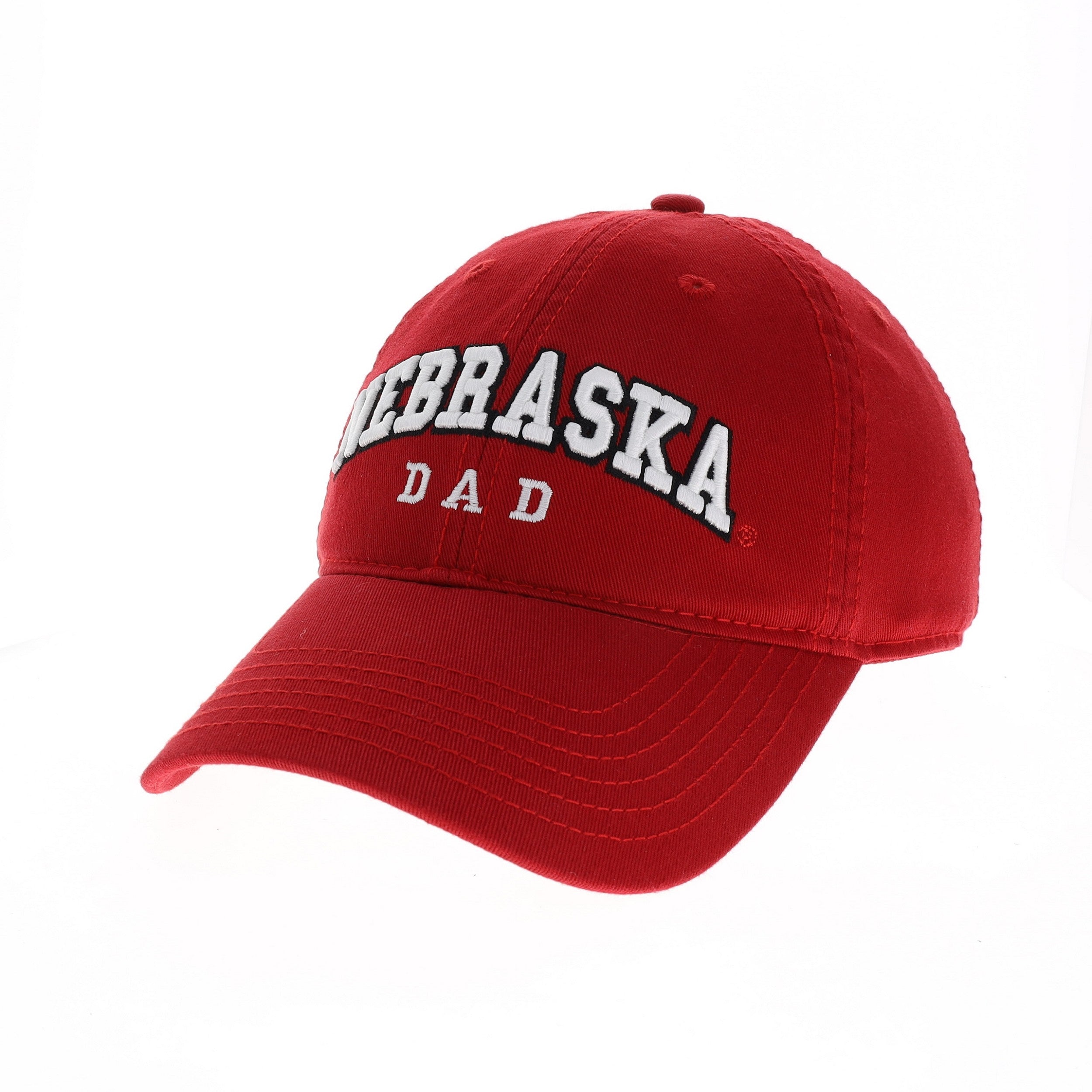 Nebraska Dad Hat, Curved Bill, Strapback - Nebraska Cornhuskers